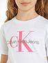  image of calvin-klein-jeans-girls-ck-monogram-t-shirt-white