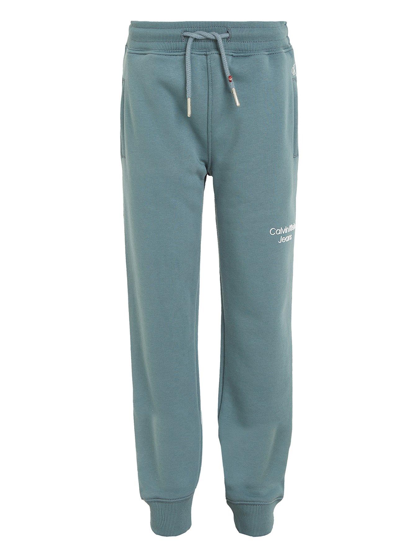 Calvin Klein Jeans Boys Ckj Stack Logo Sweatpants - Goblin Blue