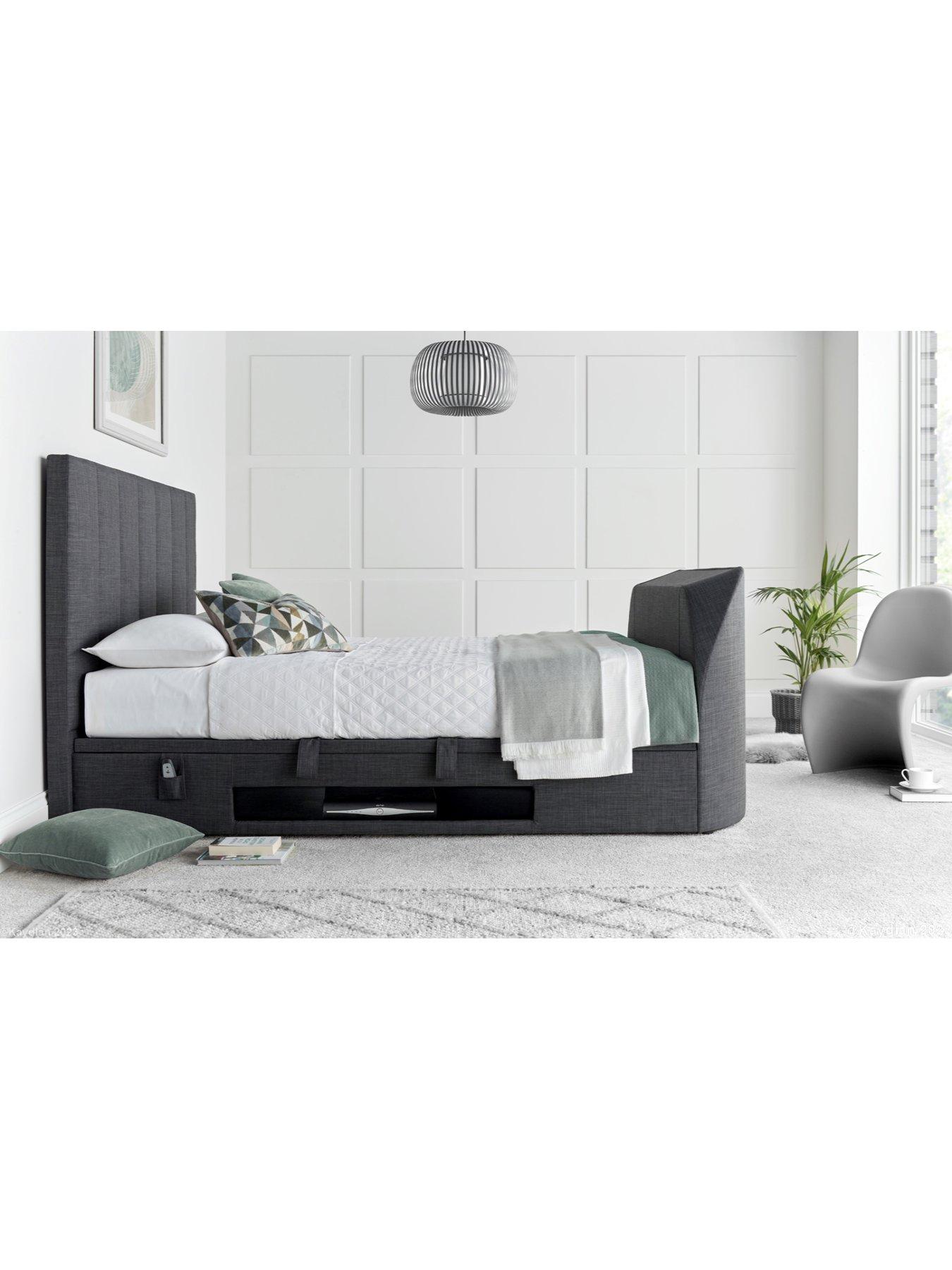 undefined Anderson TV Side Lift Up Ottoman Storage Bed with Airsprung Mattress Options (Buy  &  SAVE!)