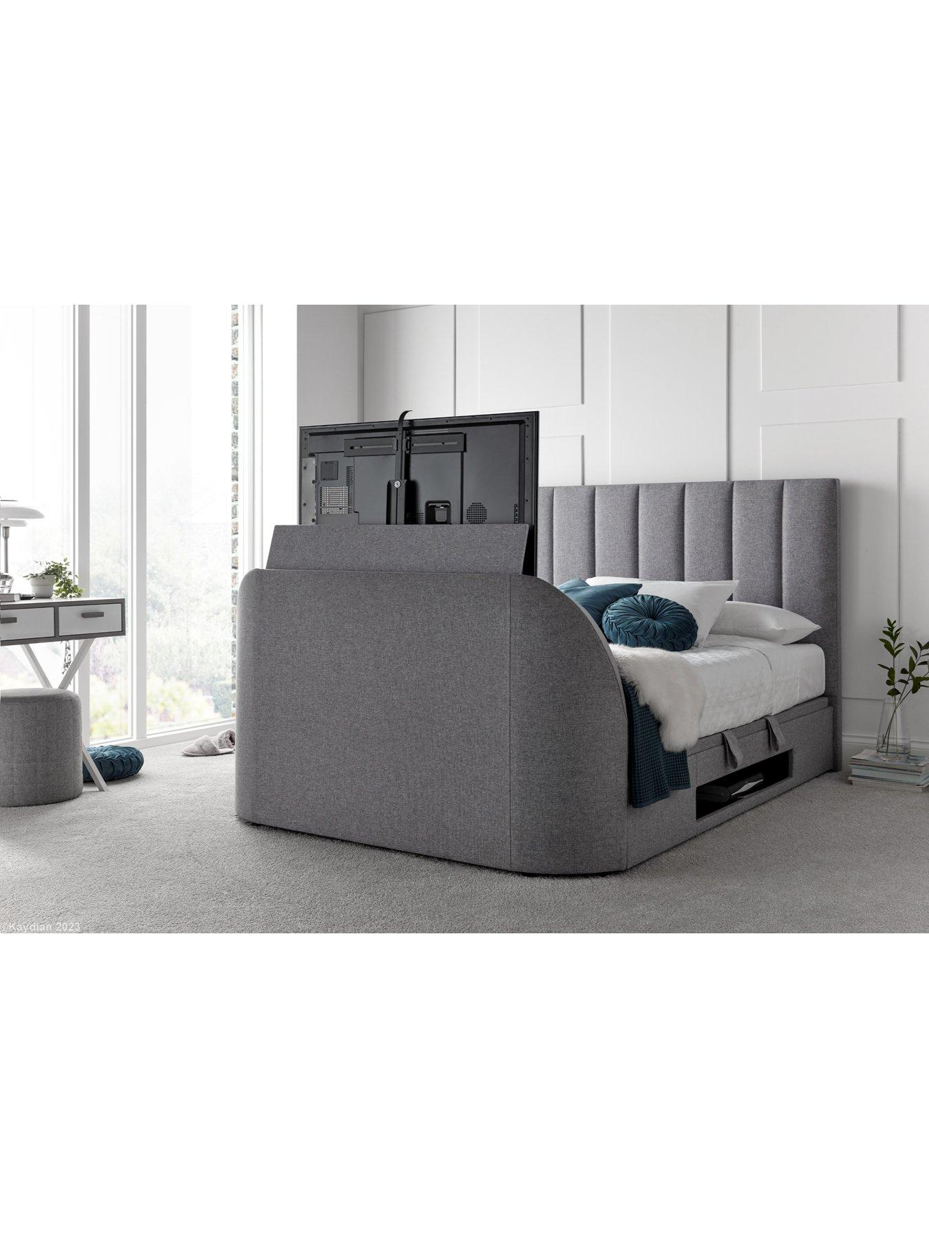 Product photograph of Very Home Anderson Tv Side Lift Up Ottoman Storage Bed With Airsprung Mattress Options Buy Amp Save - Bed Frame With Airsprung Memory Mattress from very.co.uk