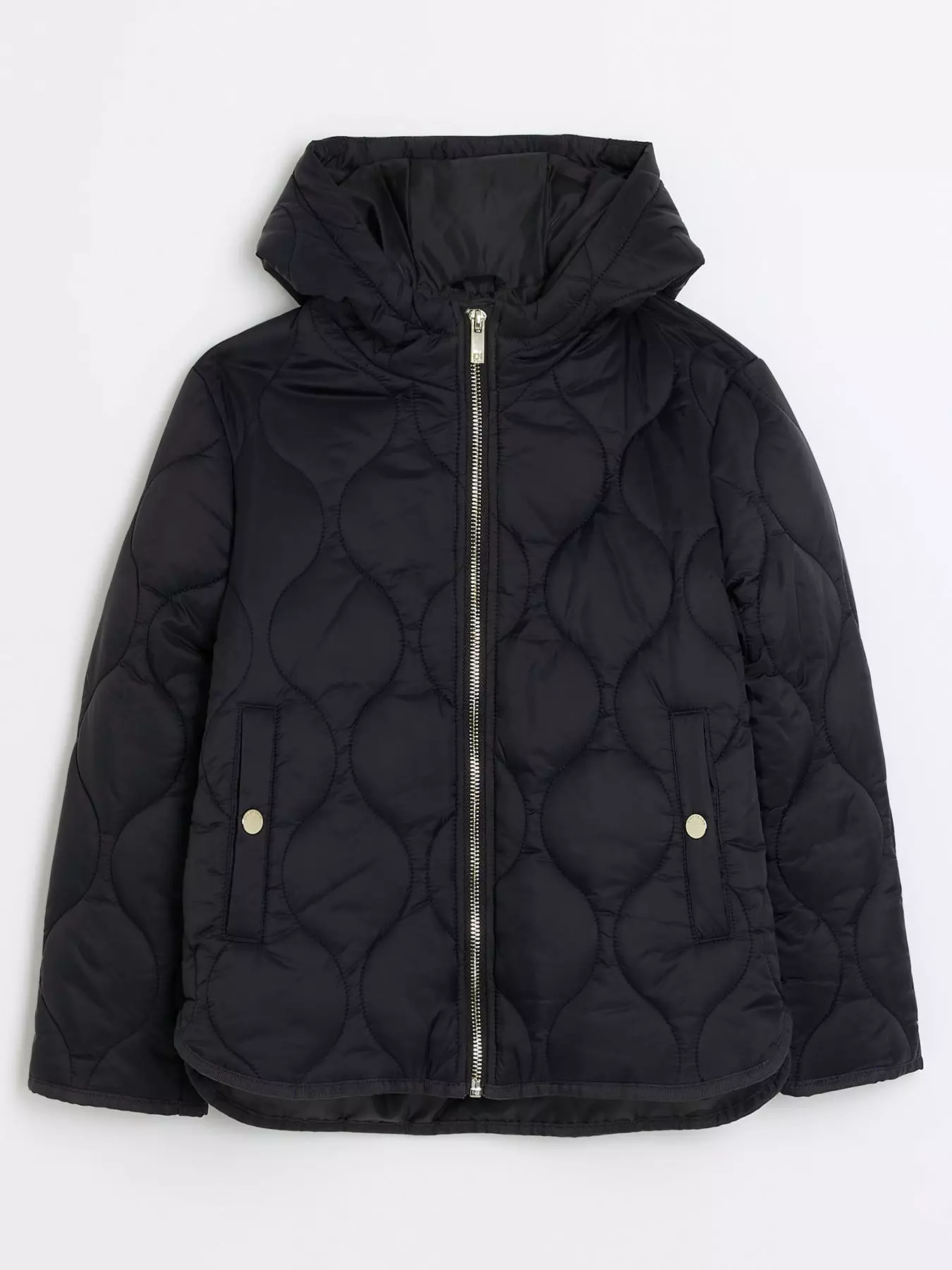 LOUIS VUITTON Peplum Waist Hooded Parka Black. Size 36