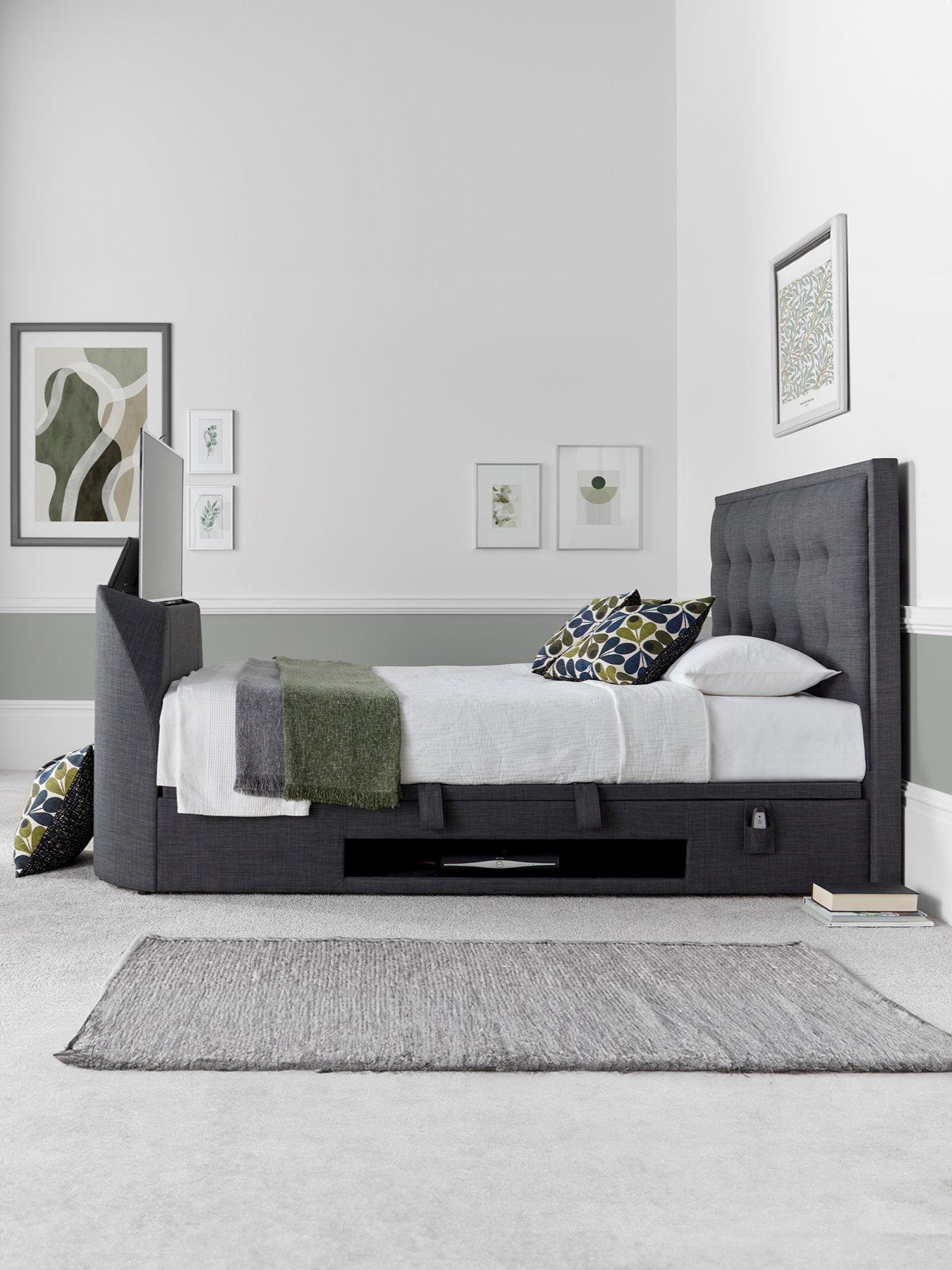 undefined Lilly TV Side Lift Up Ottoman Storage Bed with Airsprung Mattress Options (Buy  &  SAVE!)