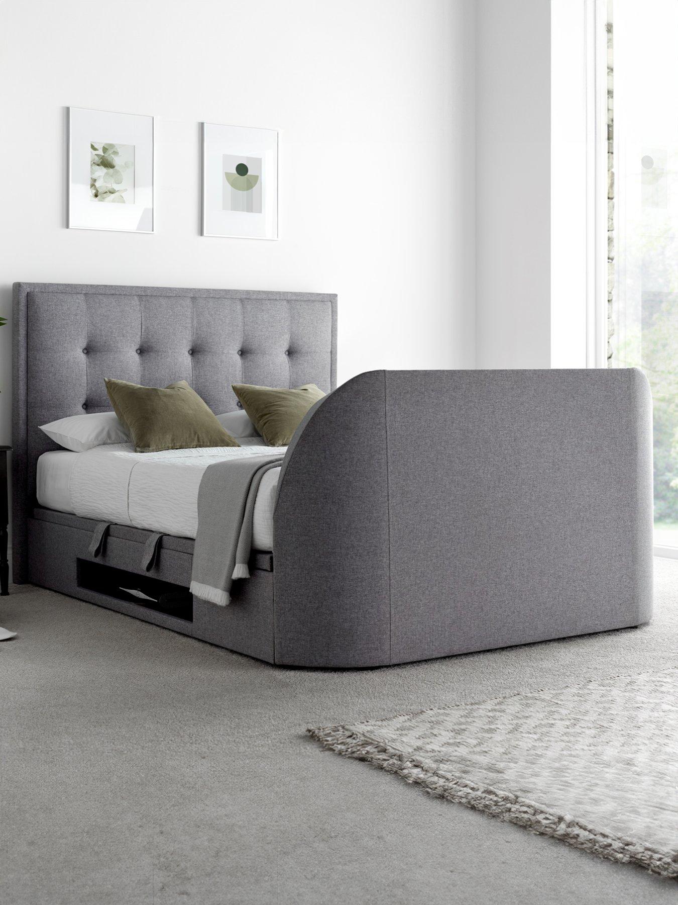 Product photograph of Very Home Lilly Tv Side Lift Up Ottoman Storage Bed With Airsprung Mattress Options Buy Amp Save - Bed Frame With Airsprung Luxury Mattress from very.co.uk