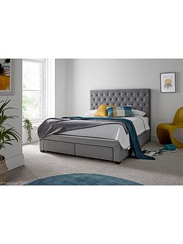 Product photograph of Simi 2 Drawer Footend Bed With Mattress Options Buy And Save - Bed Frame With Gold Memory Mattress from very.co.uk