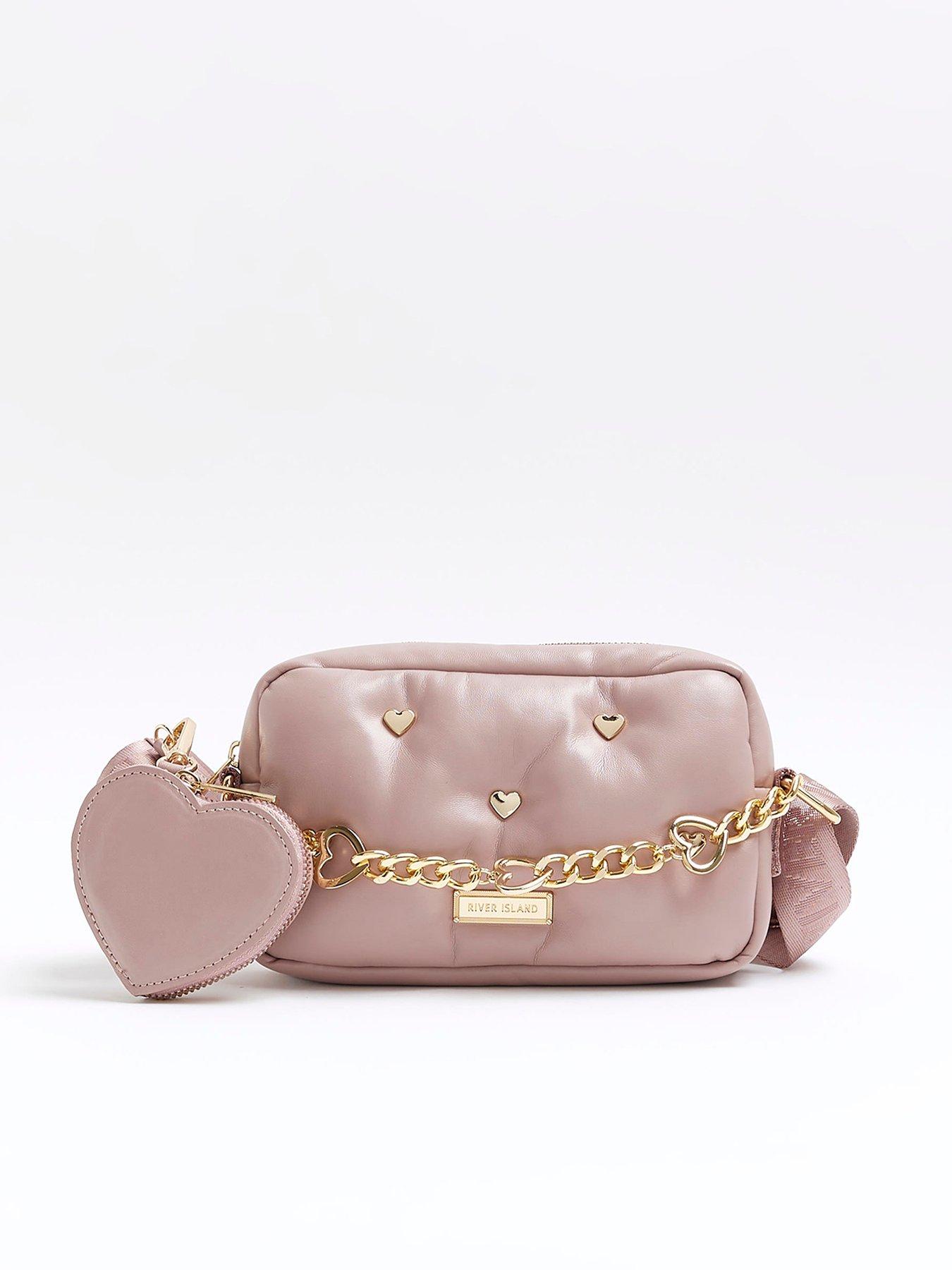 Marc Jacobs Heart Leather Pink Crossbody Bag MSRP $300