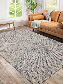 Product photograph of Aspect Spiral Rug from very.co.uk