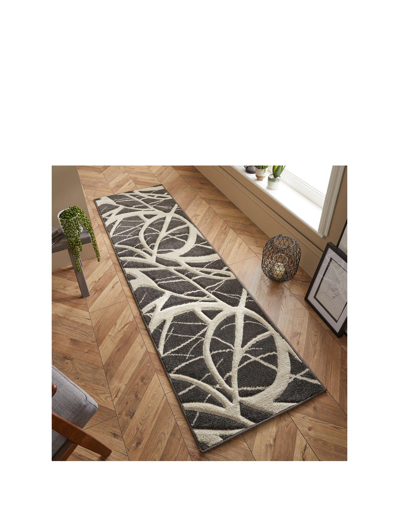 Product photograph of Newport Abstract Runner - 60 X 230 Cm from very.co.uk