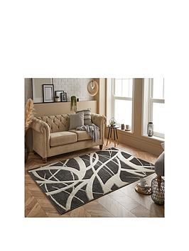 Product photograph of Newport Abstract Rug from very.co.uk