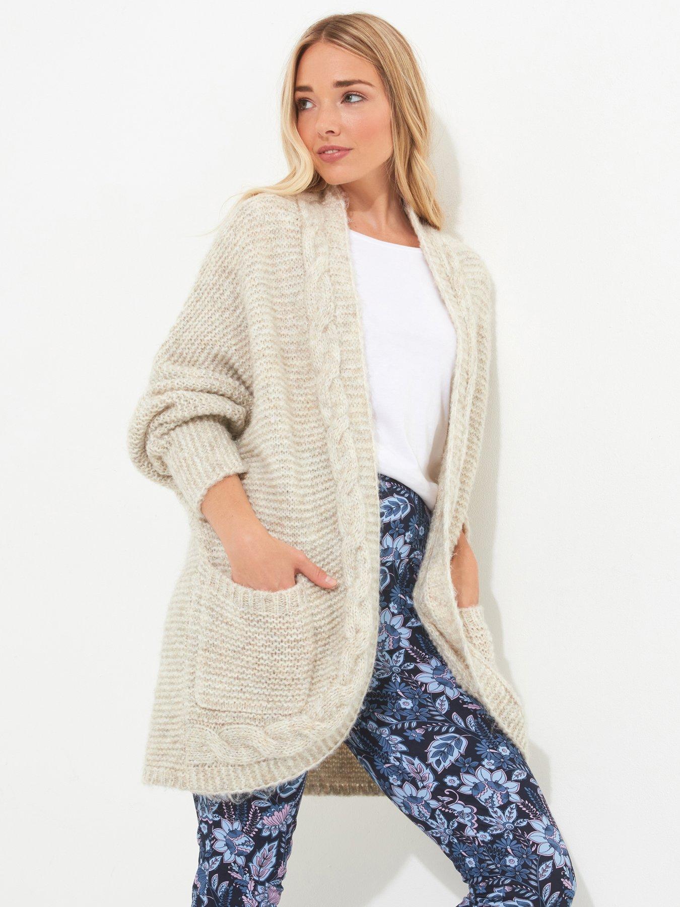 Joe Browns Sloe Joes Super Cosy Slouch Cardigan Beige Uk