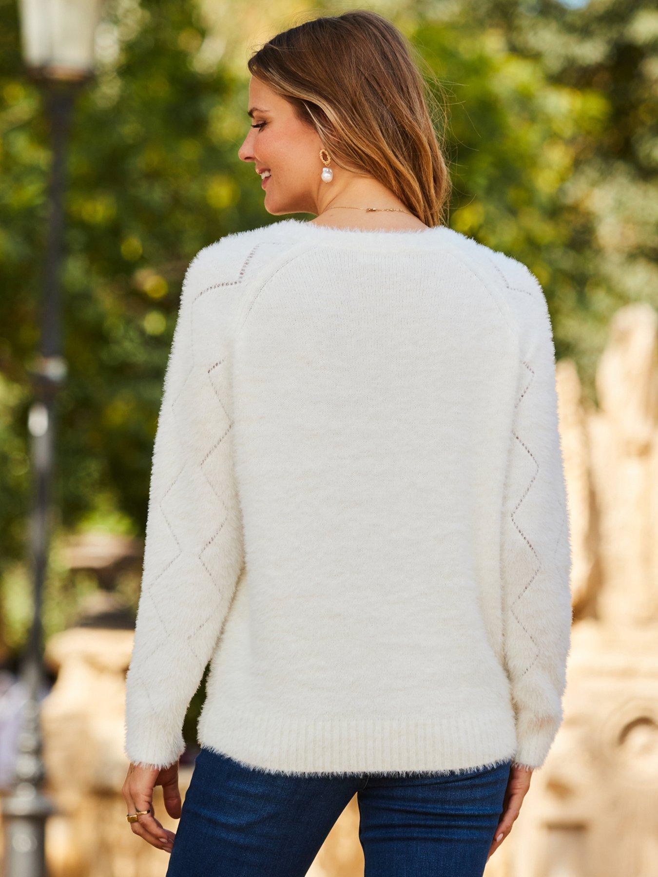 White on sale slouchy jumper