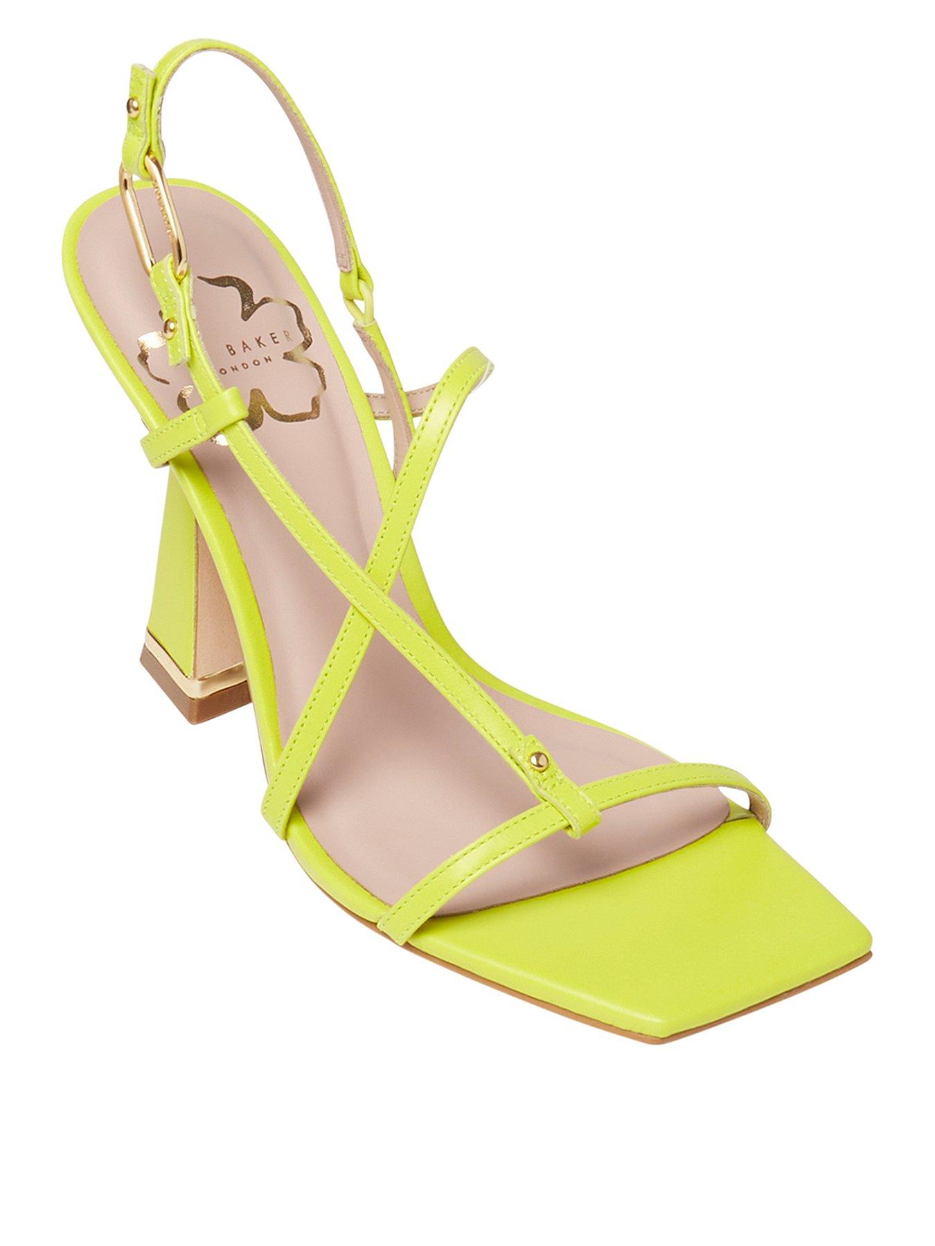 Ted Baker Cayena 90Mm Heeled Sandal - Green | Very.Co.Uk