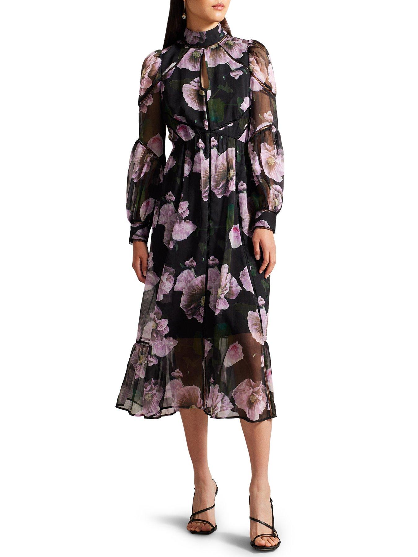 Pohlley Ladder Trim Insert Dress Black