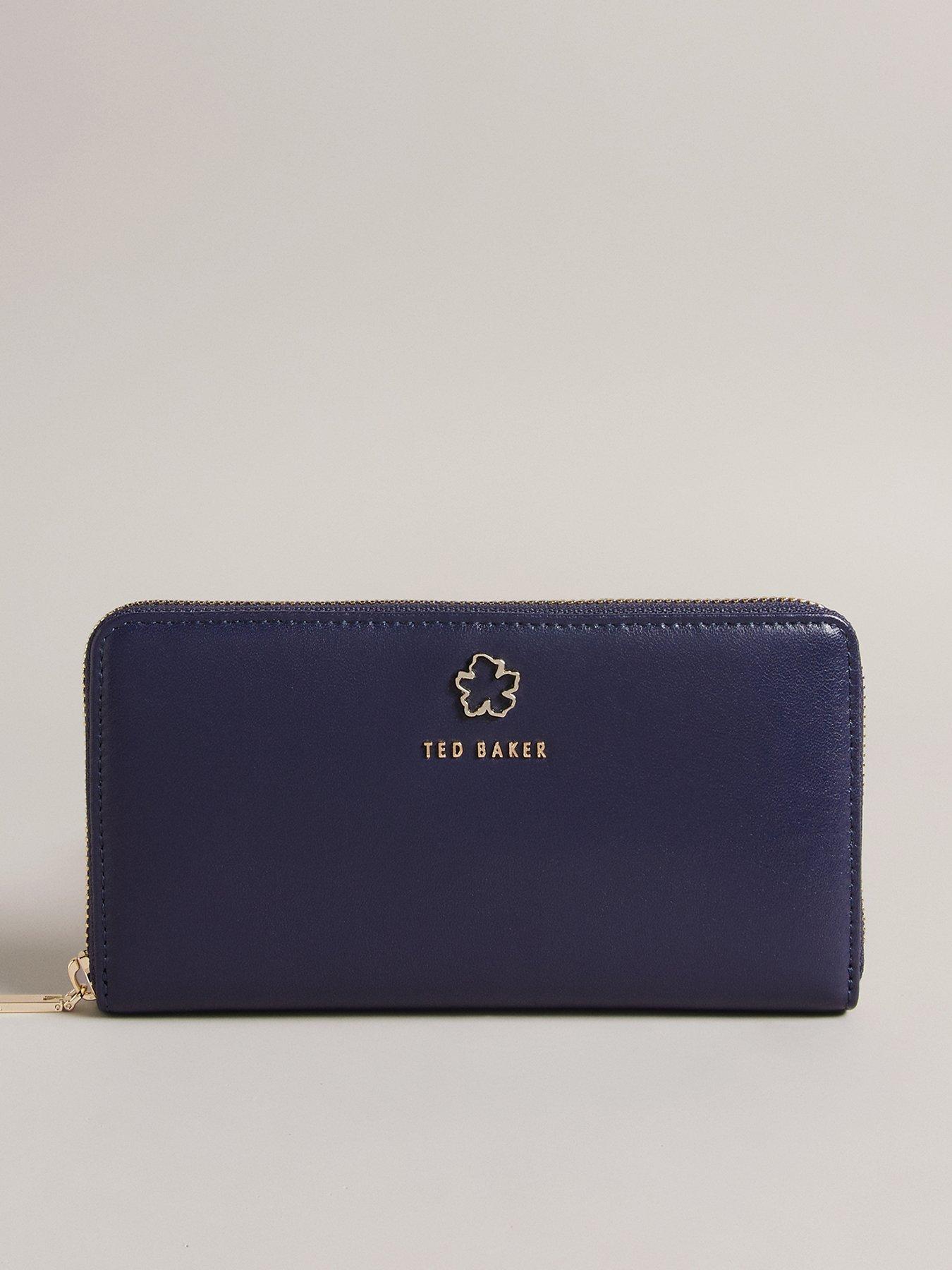 Ted Baker Abbeyy Floral Leather Purse in Blue