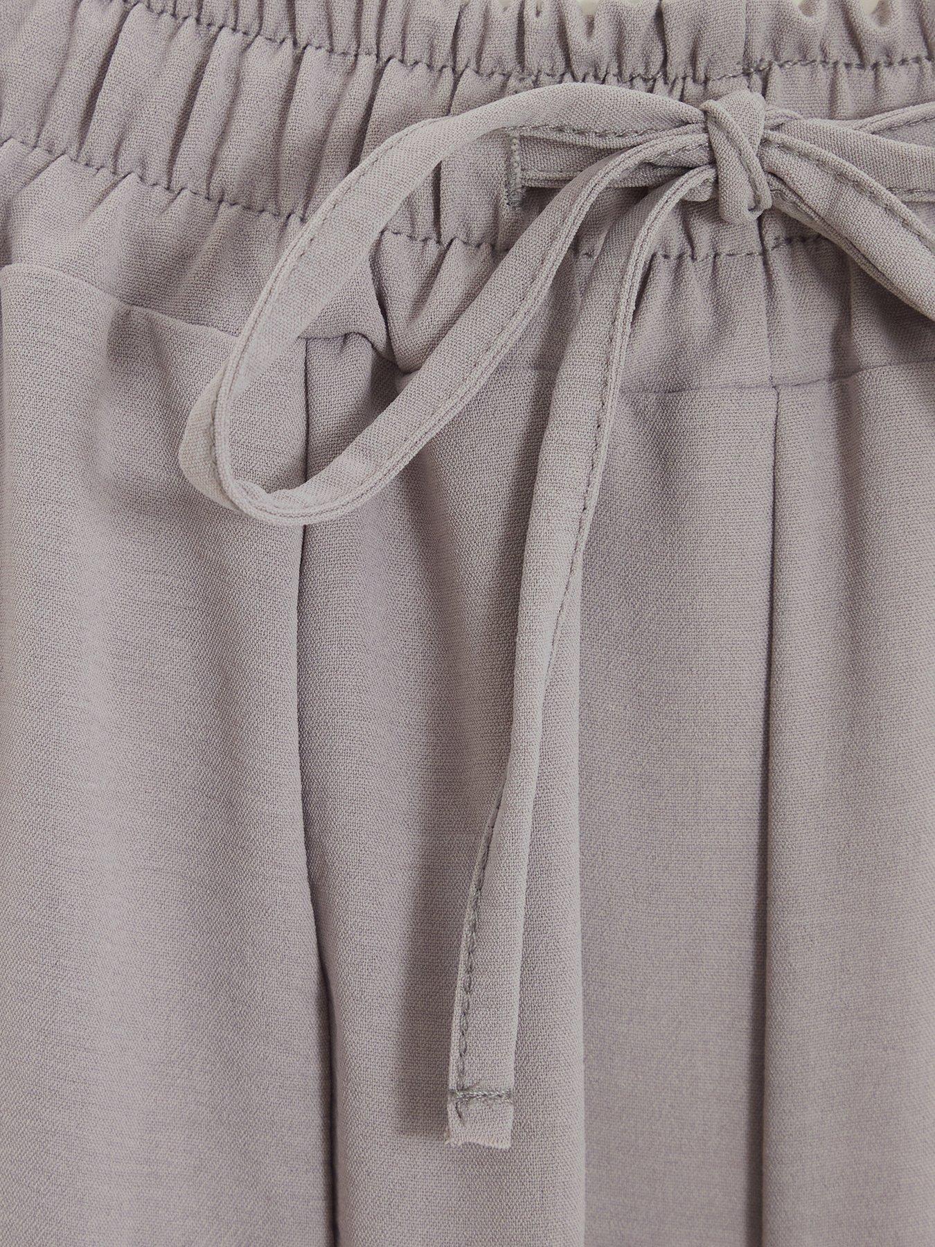 Image 3 of 3 of Quiz Grey Split Hem Trousers