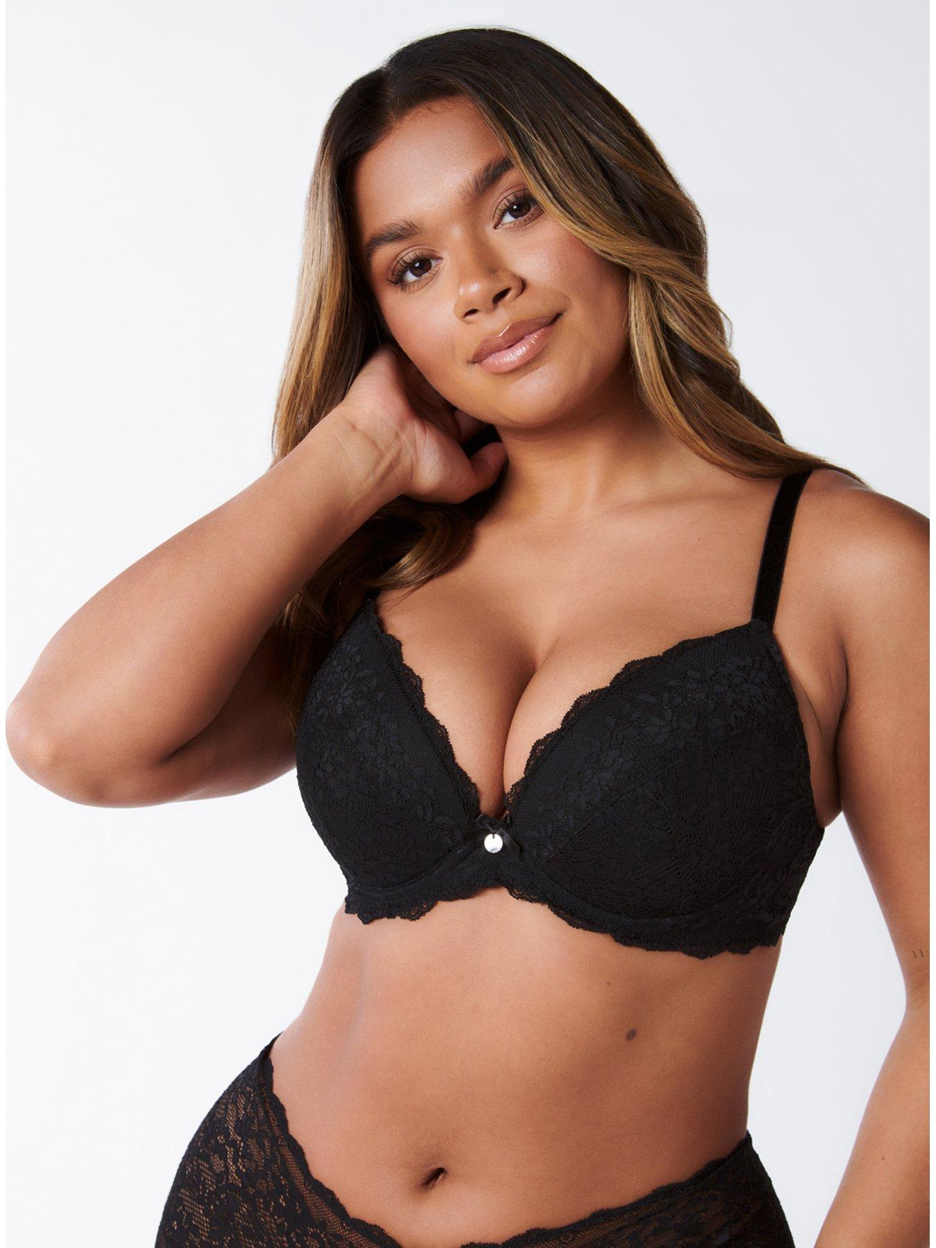 Cleo by Panache Faith Moulded Plunge Strapless Bra - Black