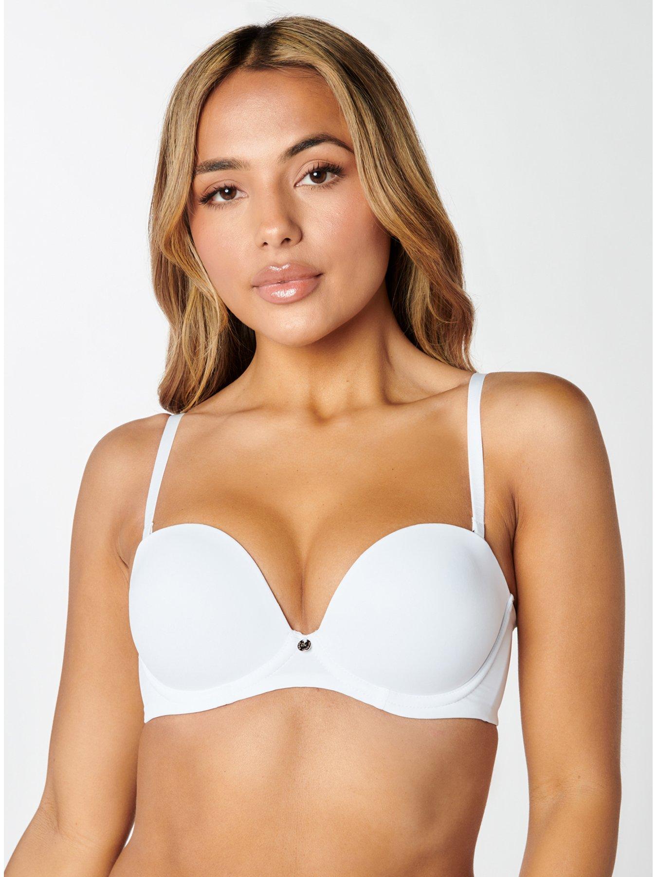 undefined Boux Avenue -PLUNGE STRAPLESS BRA - White