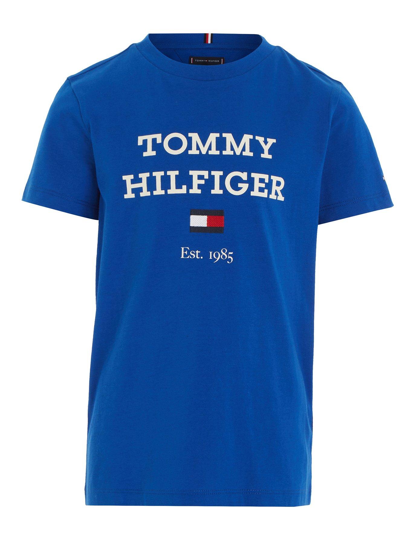 Tommy Hilfiger Boys Th Logo Short Sleeve T-shirt - Ultra Blue