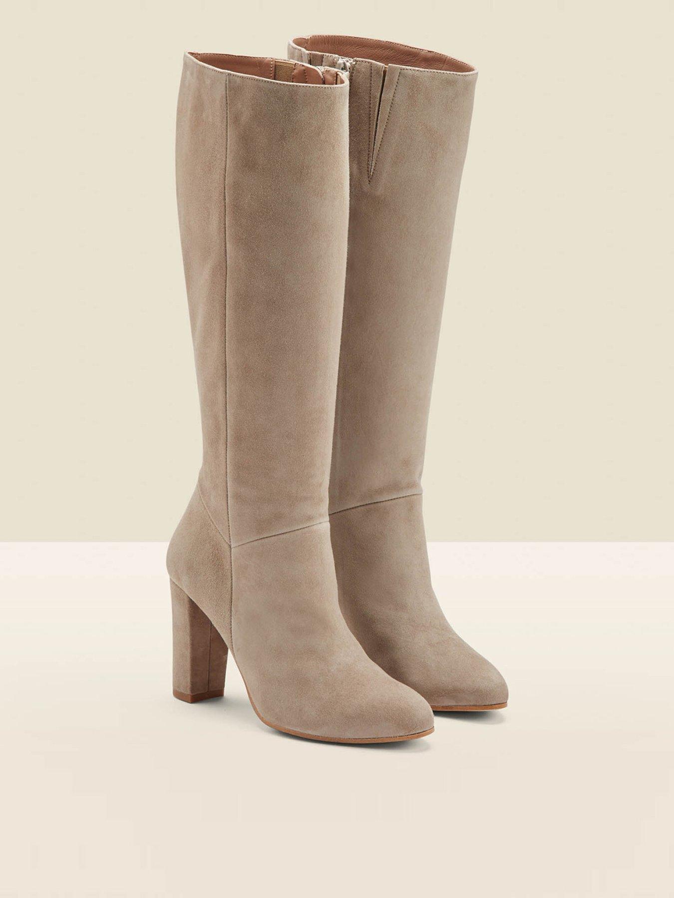 Real suede knee high 2024 boots