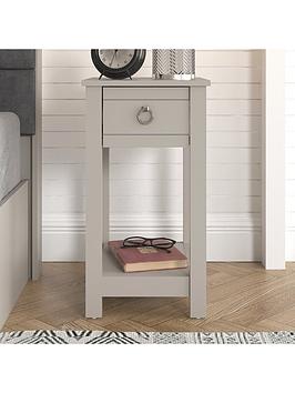 Product photograph of Gfw Clovelly Side Table - Light Grey from very.co.uk