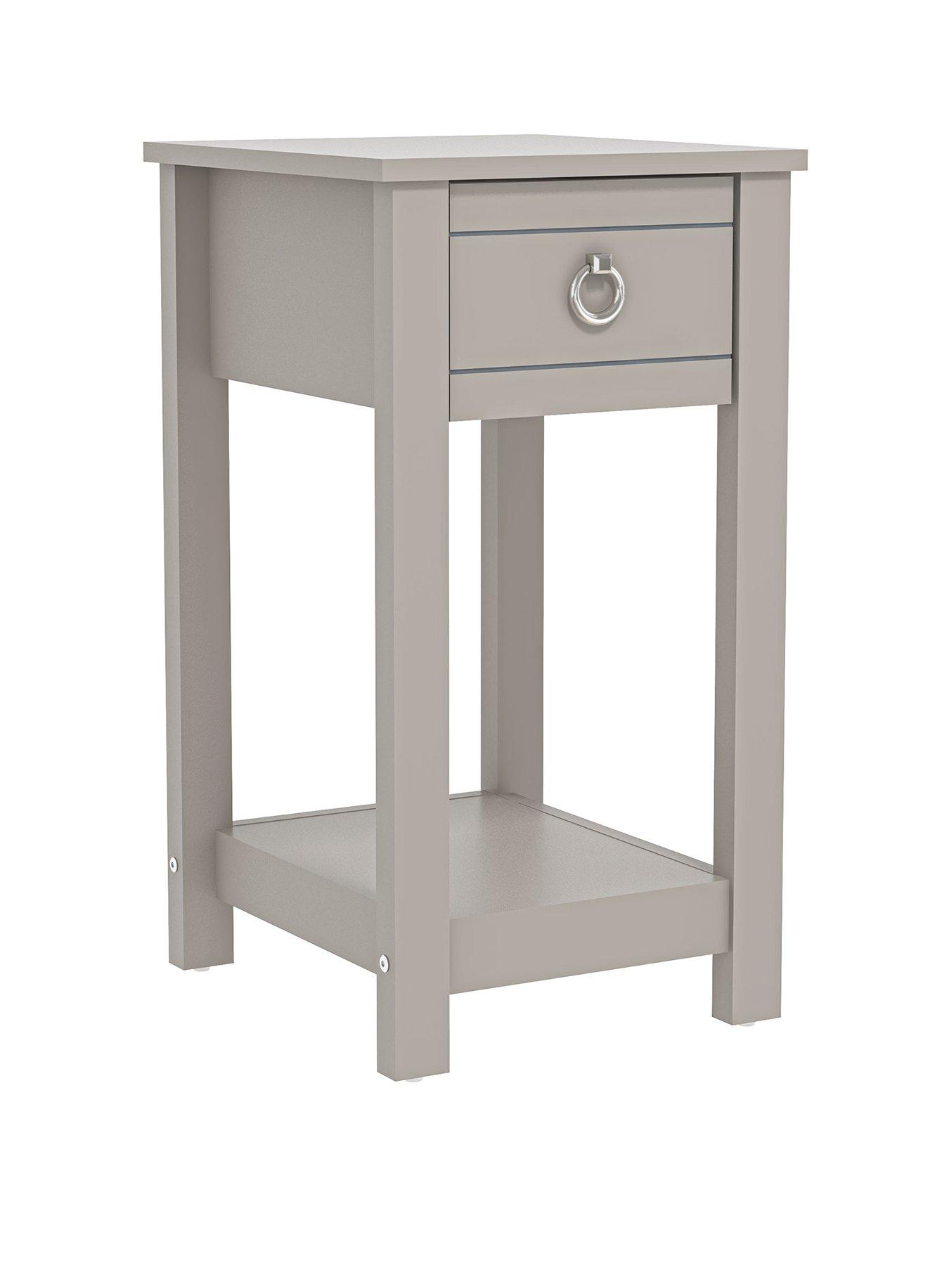 GFW Clovelly Side Table Light Grey very.co.uk