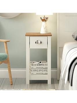 Product photograph of Gfw Dawlish Side Table - Ivory from very.co.uk