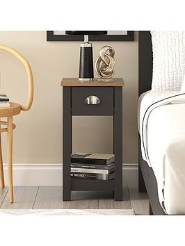 Product photograph of Gfw Dawlish Side Table - Dark Grey from very.co.uk