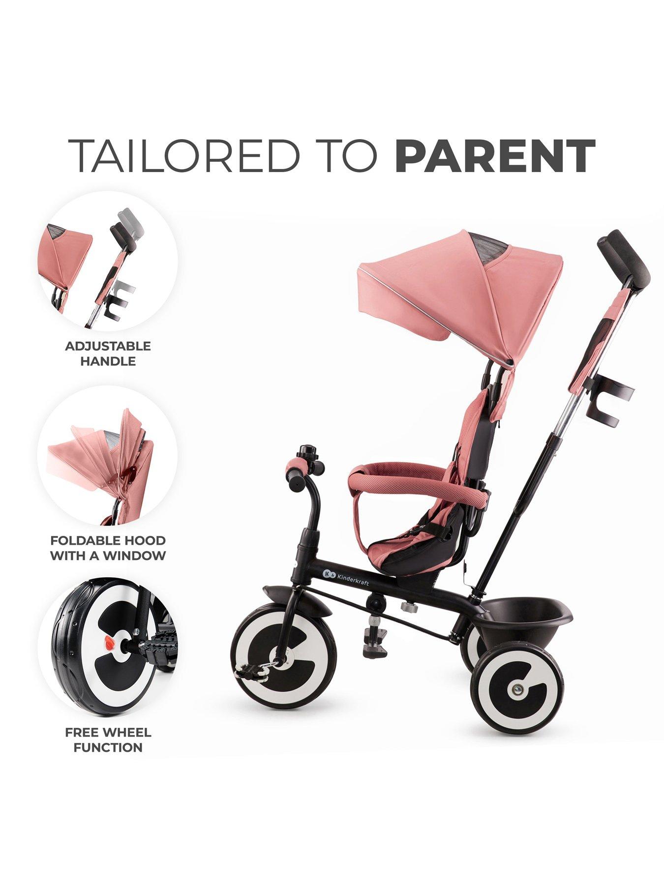 Tricycle kinderkraft aston grey top