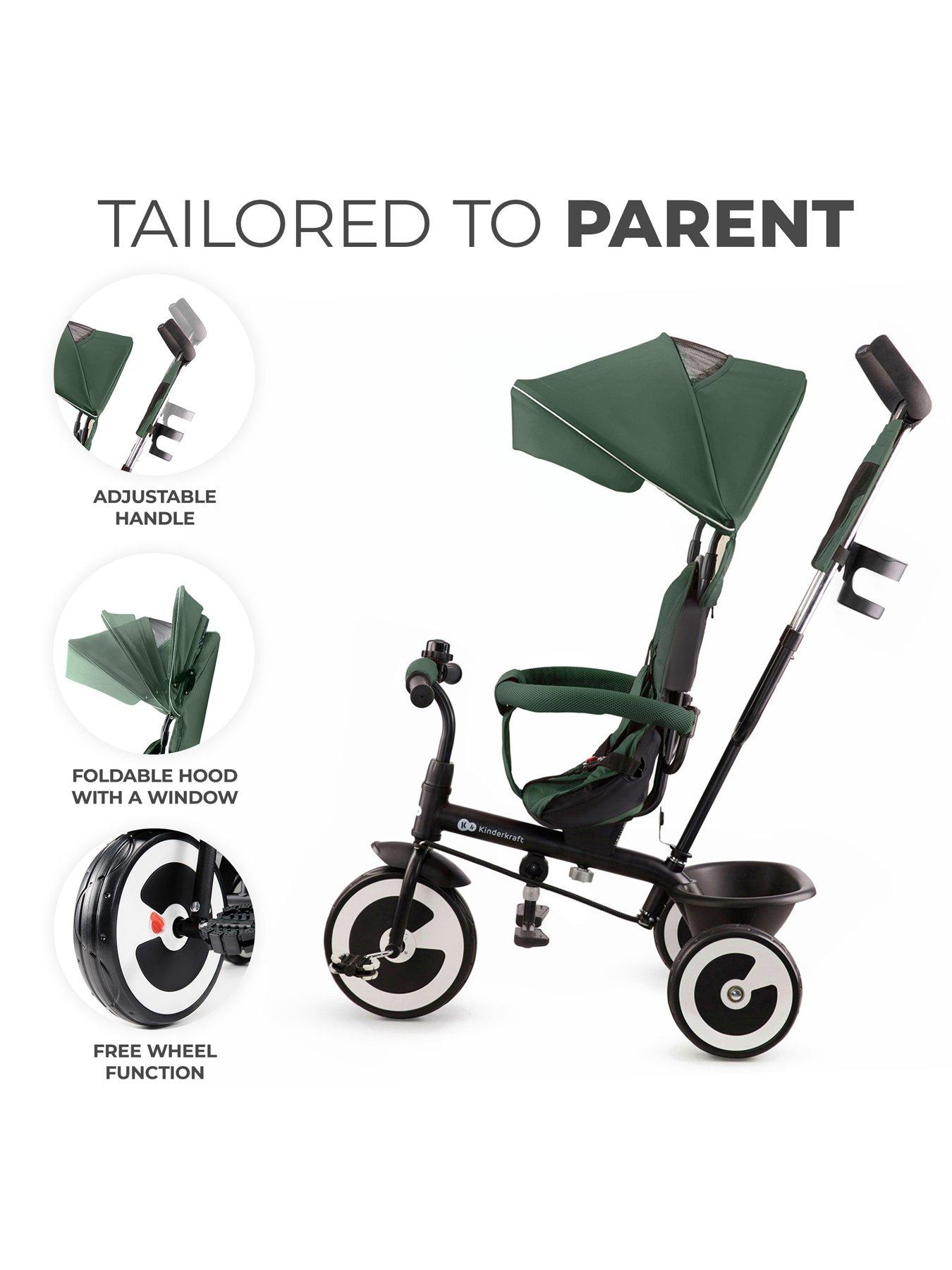 Image 4 of 8 of Kinderkraft ASTON Tricycle - Mystic Green