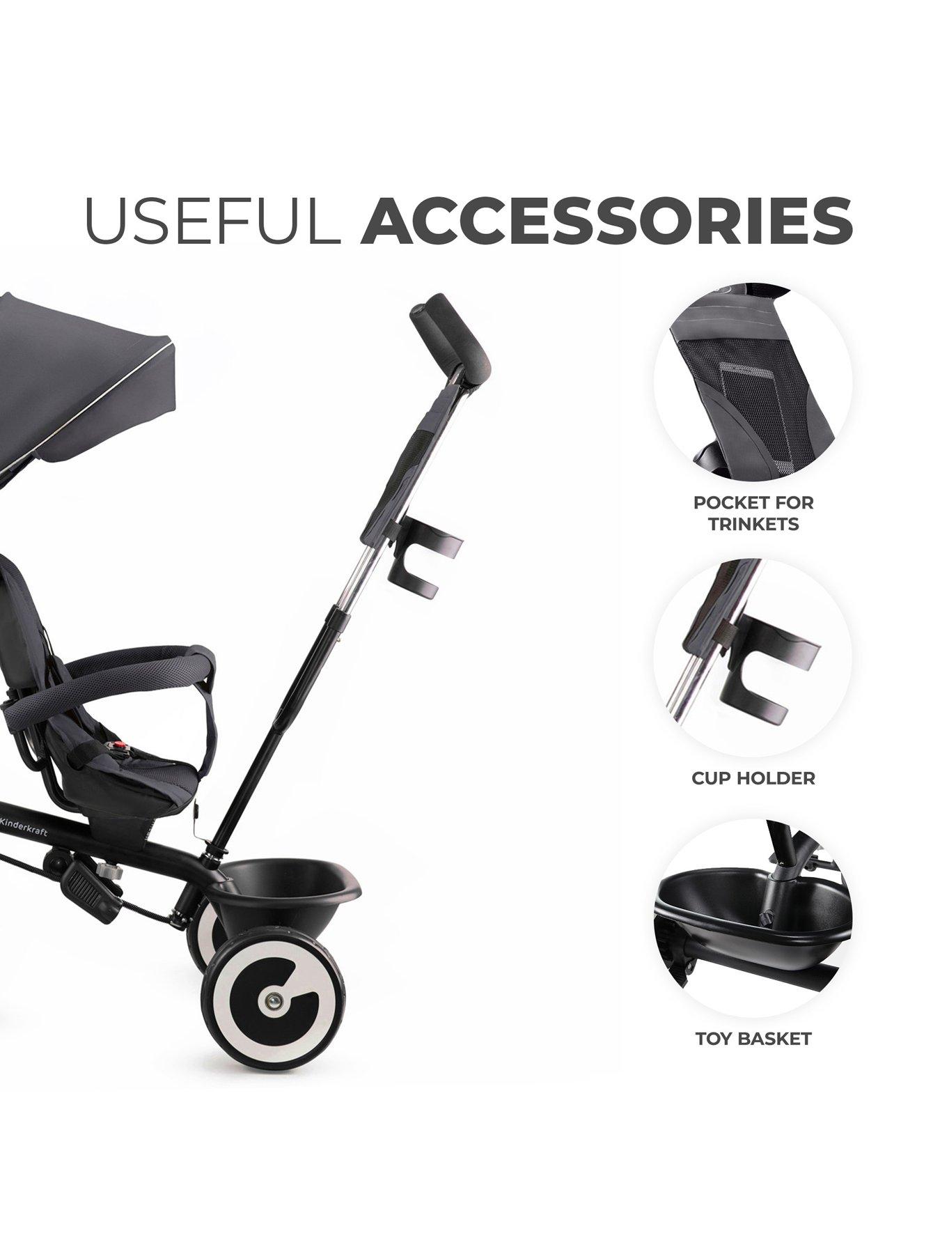 Image 4 of 8 of Kinderkraft ASTON Tricycle - Malachine Grey