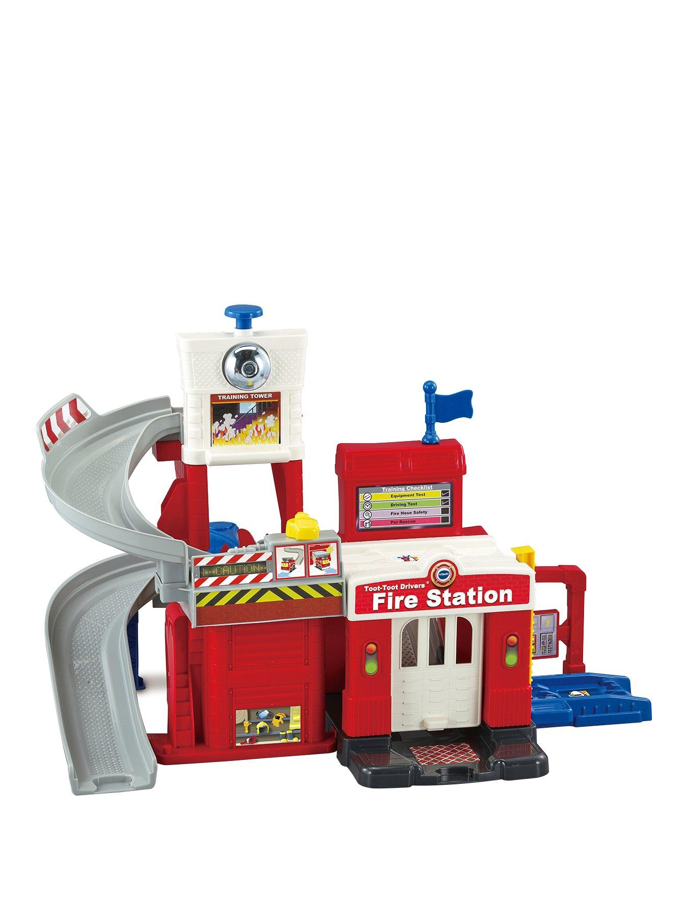 VTech - TUT TUT Copains - Super Fire Station Truck, Ladder, Truck,  Helicopter - 1/5 Years - FR Version