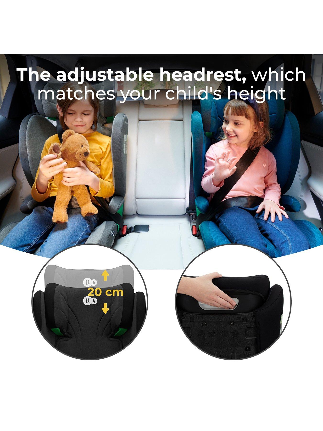 Image 6 of 8 of Kinderkraft JUNIOR FIX 2 i-Size Car Seat 100-150 cm - Graphite Black (Group 3 -&nbsp;3.5-12 years) - R129
