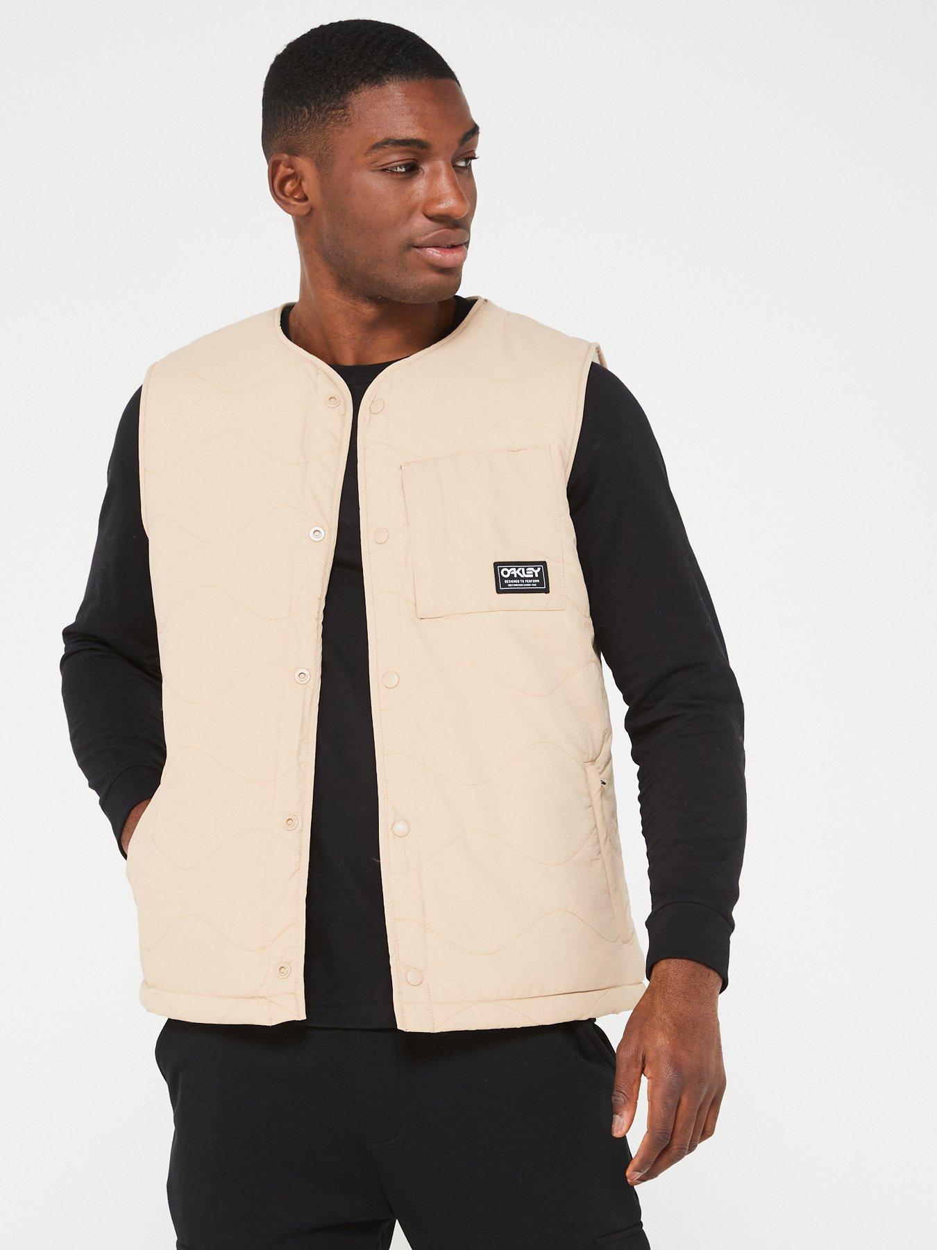 Oakley Quilted Sherpa Vest Beige very