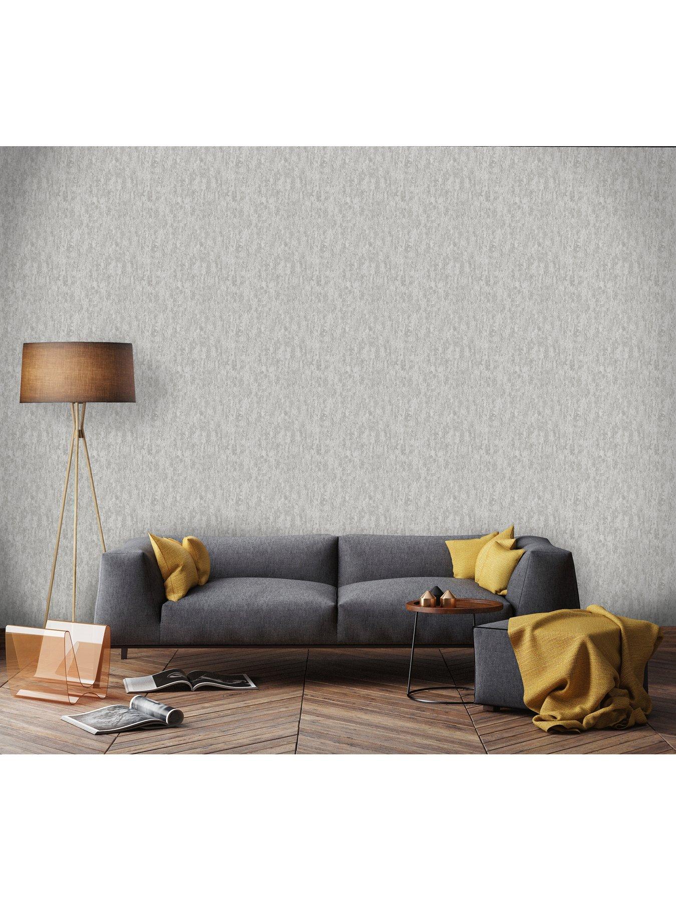 Holden Decor Industrial Texture Wallpaper Grey Very.co.uk