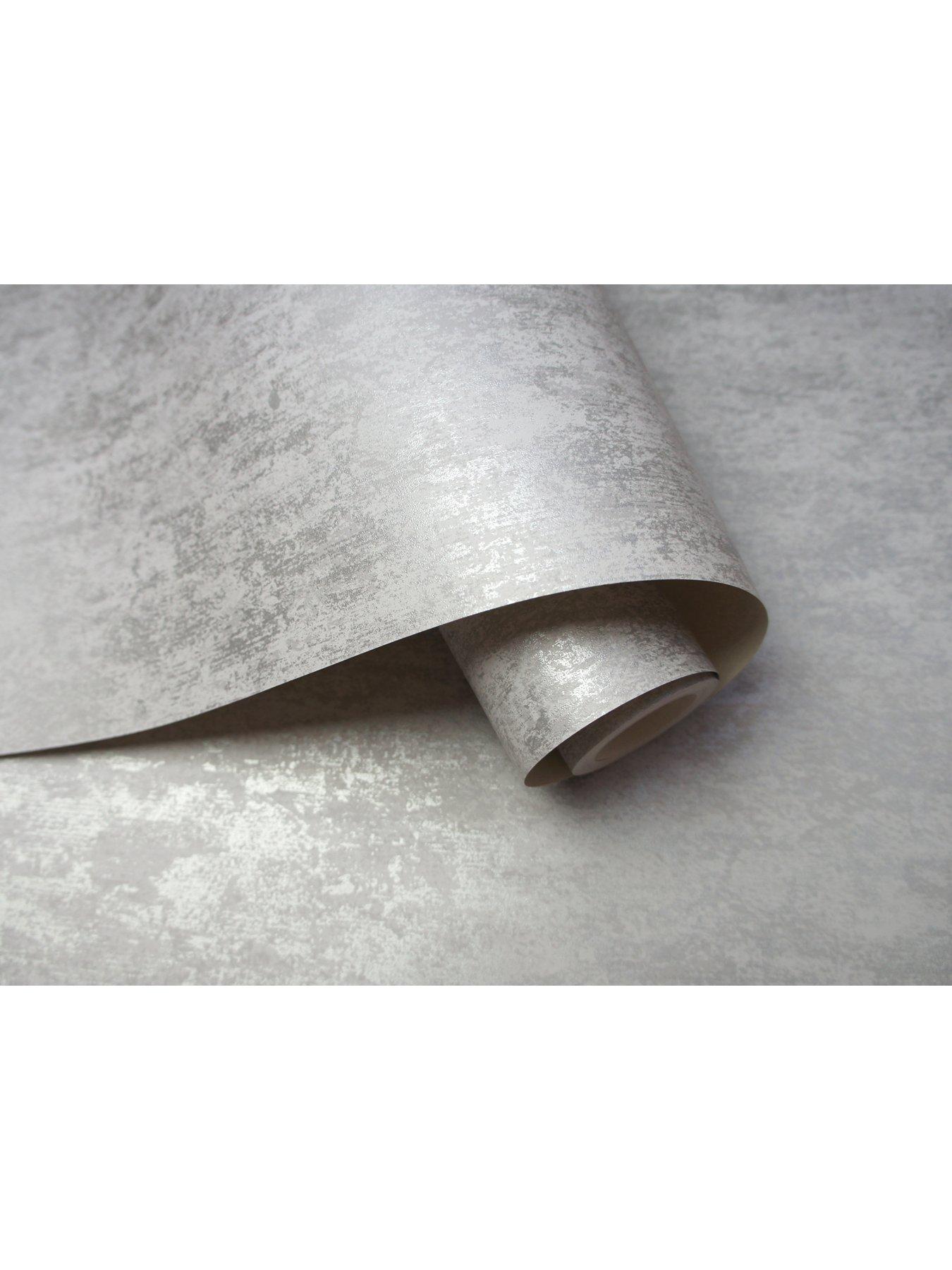 Holden Decor Industrial Texture Wallpaper Grey Very.co.uk