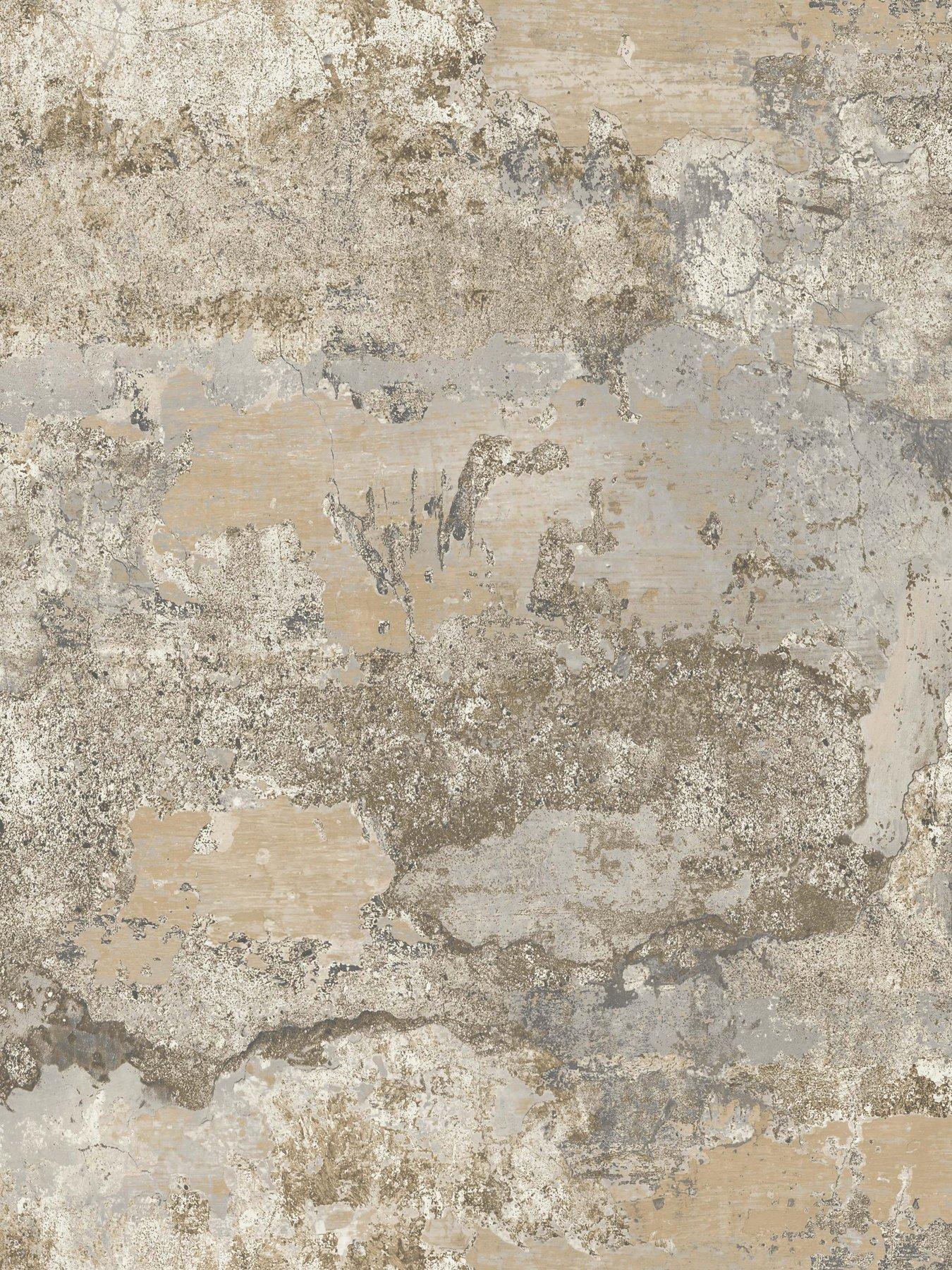 Image 2 of 5 of Holden Decor Concrete Texture Wallpaper - Natural