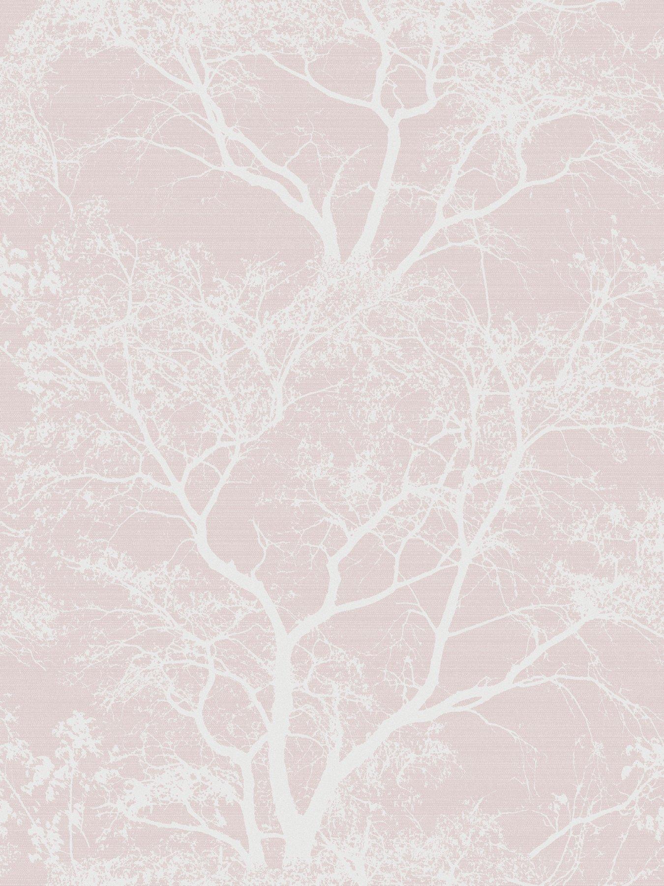 Image 2 of 5 of Holden Decor Whispering Trees Wallpaper - Dusky Pink