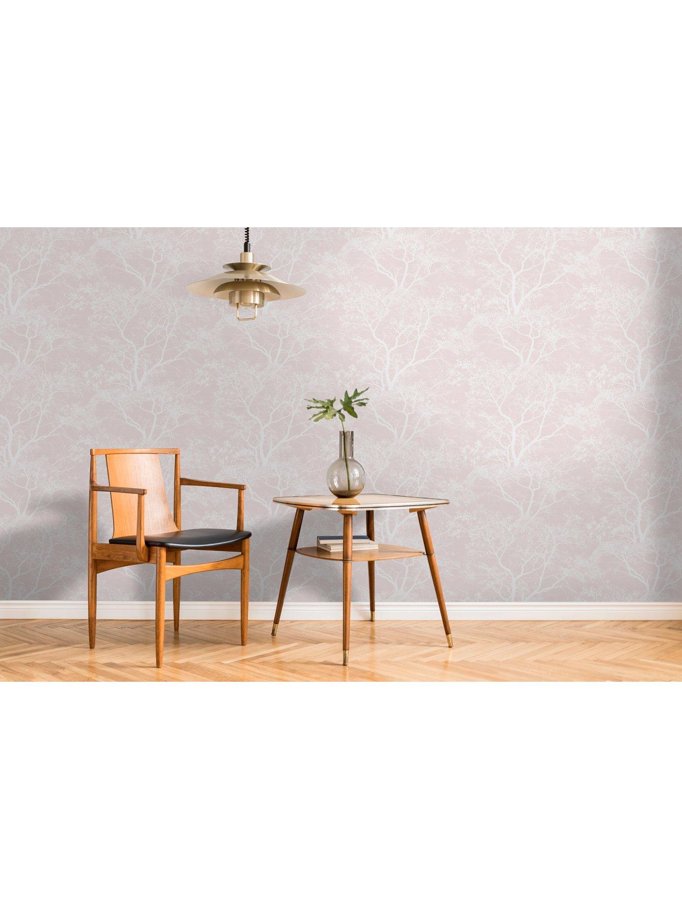 Image 3 of 5 of Holden Decor Whispering Trees Wallpaper - Dusky Pink