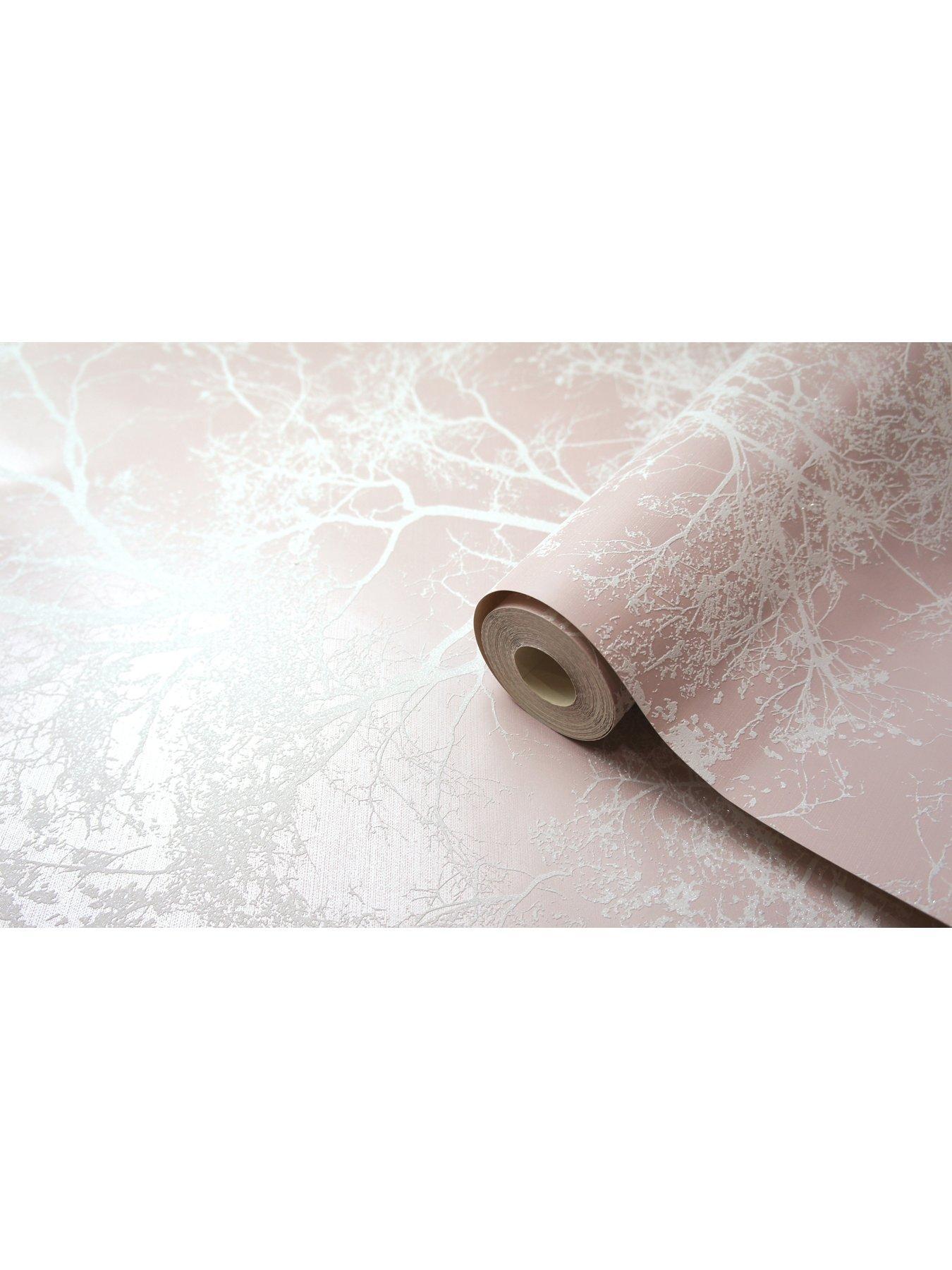 Image 5 of 5 of Holden Decor Whispering Trees Wallpaper - Dusky Pink