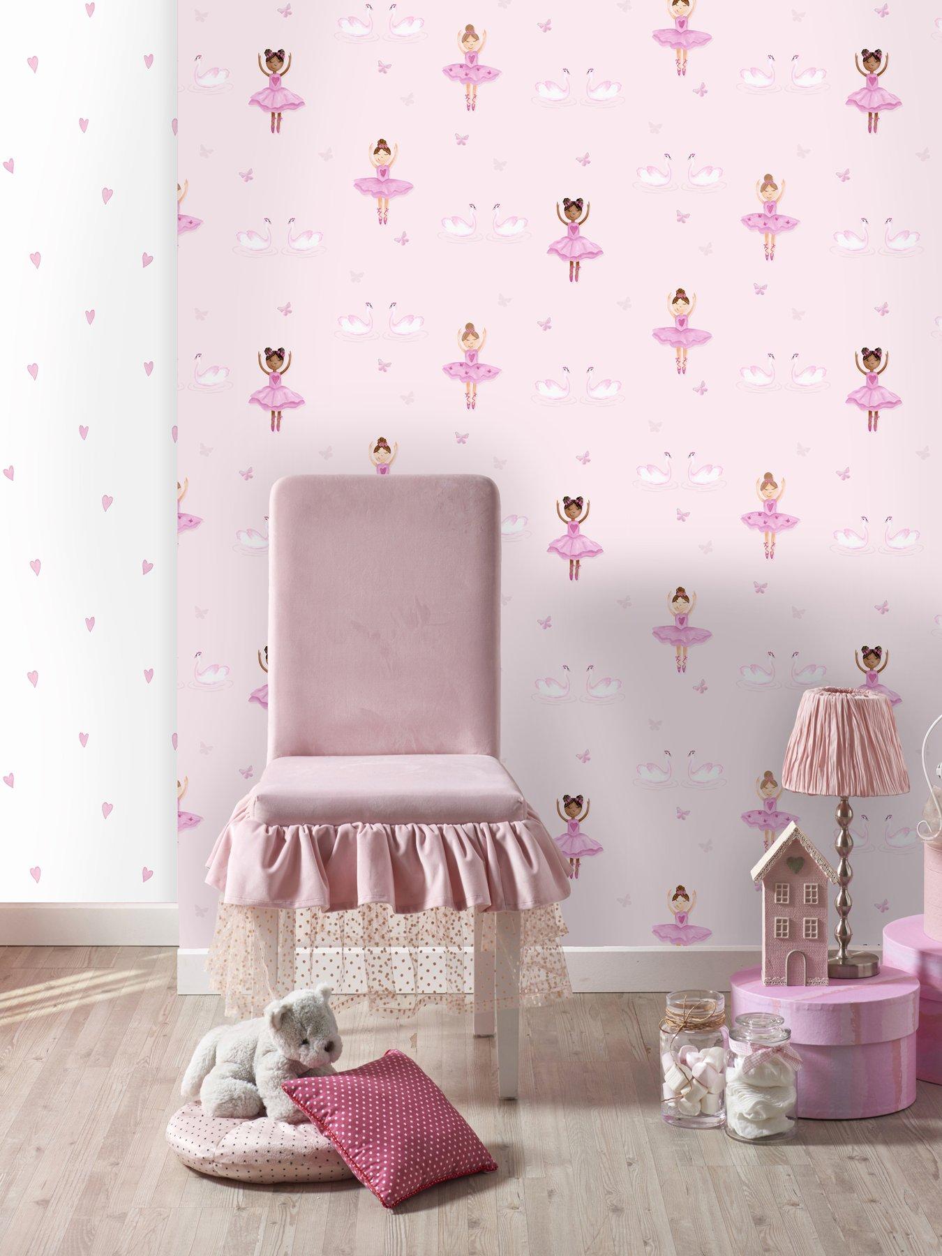 Holden Decor Ballerina Wallpaper - Pink