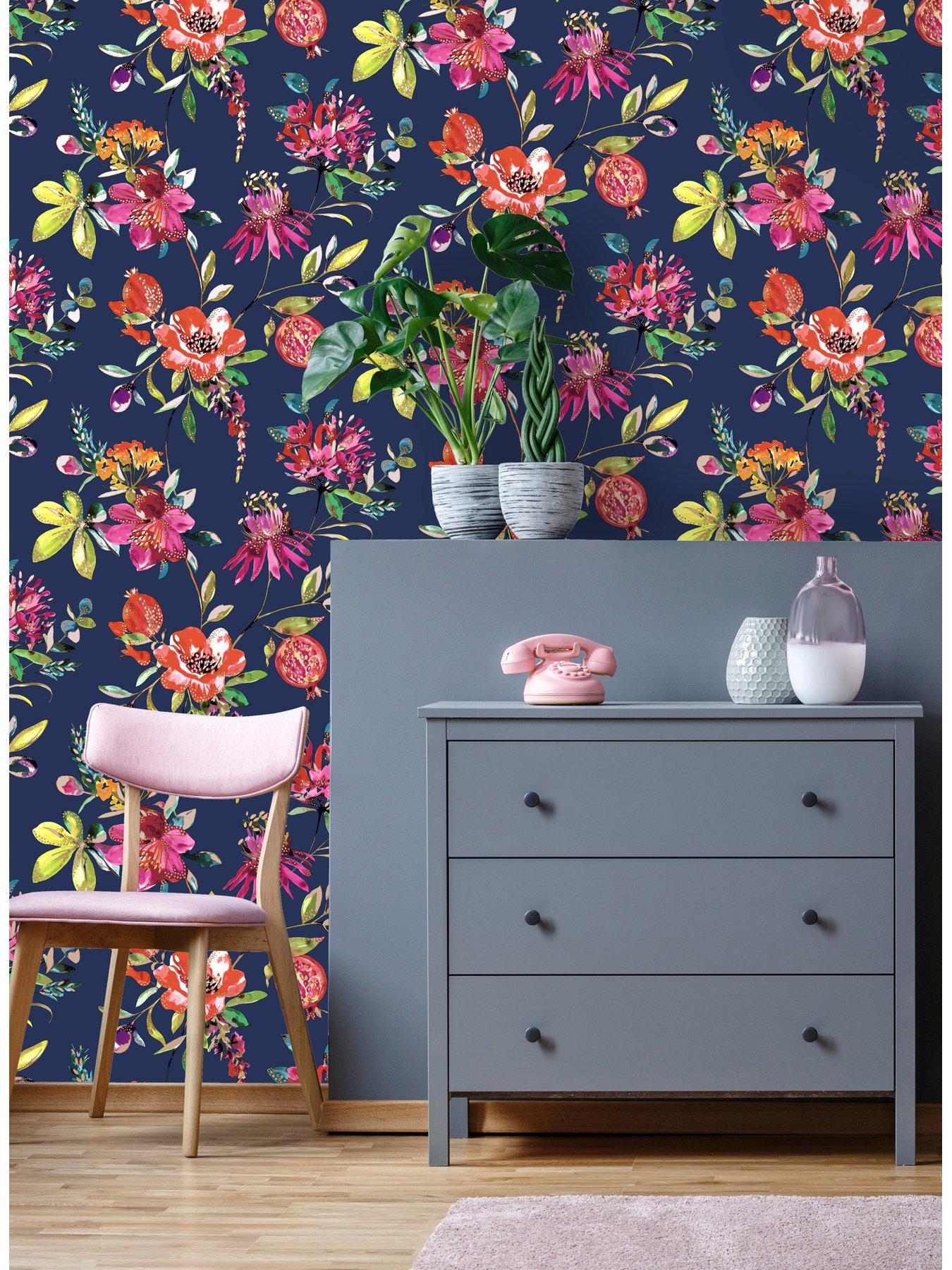 Image 3 of 5 of Holden Decor Melgrano Wallpaper - Navy