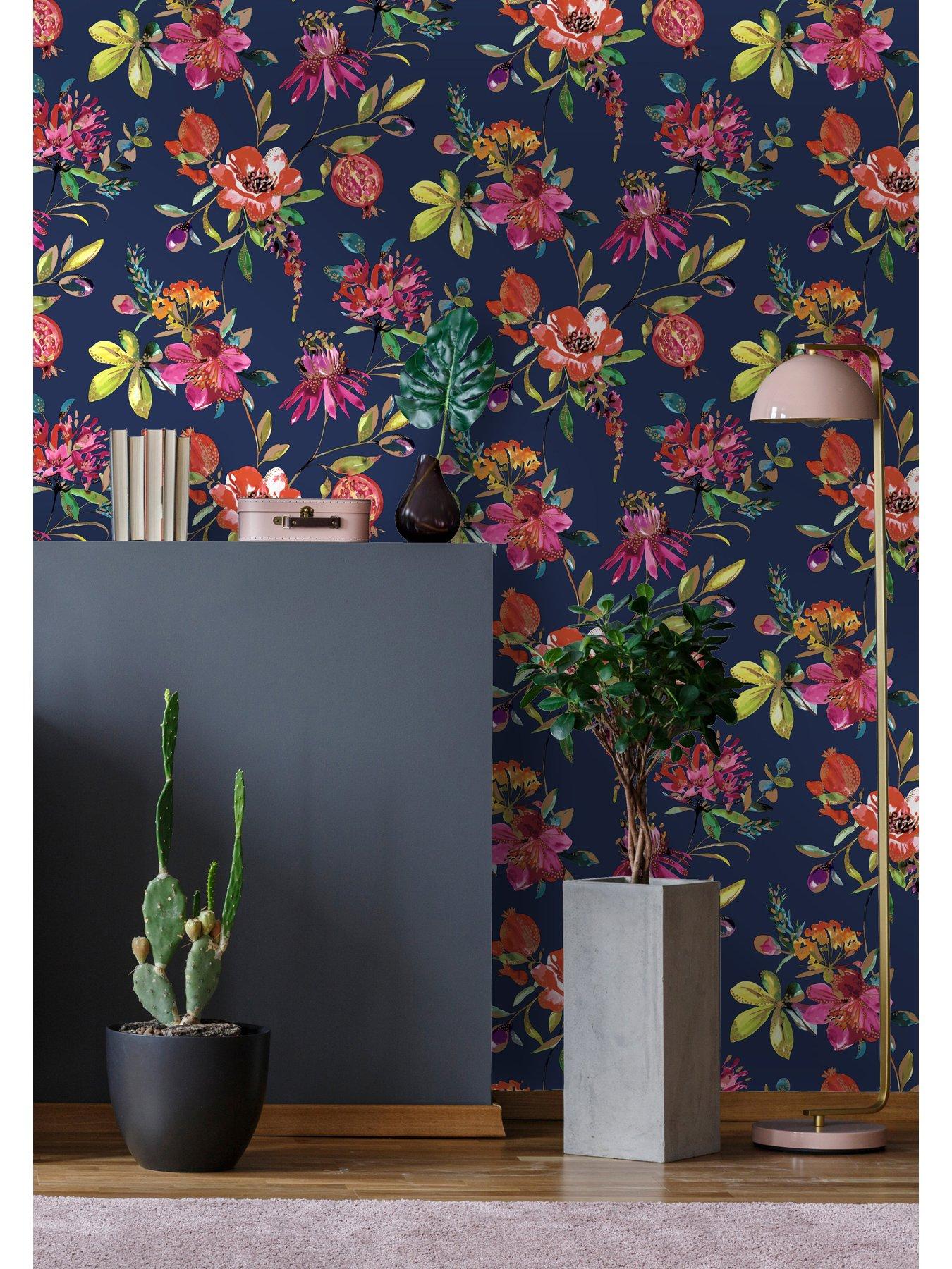 Image 4 of 5 of Holden Decor Melgrano Wallpaper - Navy