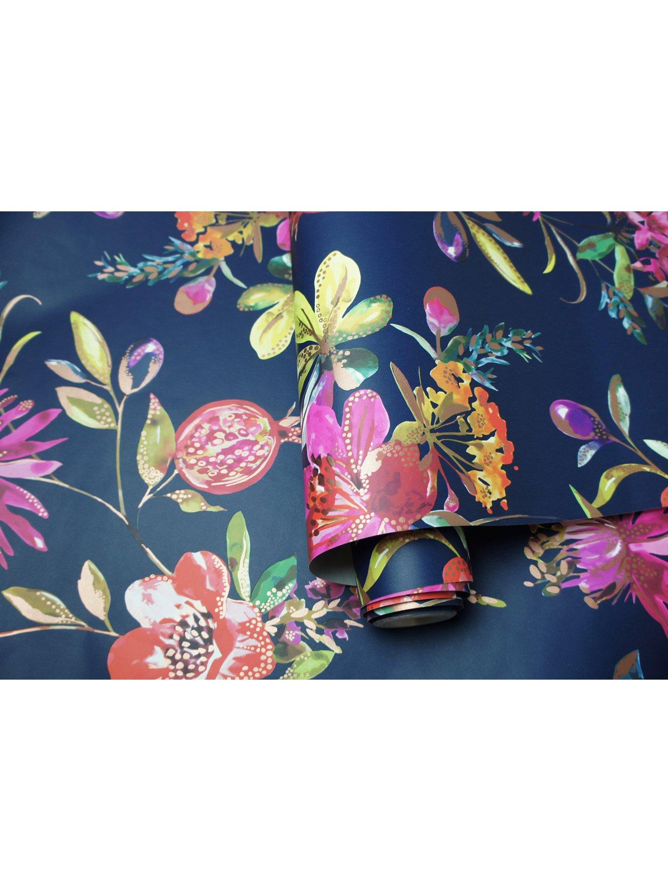 Image 5 of 5 of Holden Decor Melgrano Wallpaper - Navy
