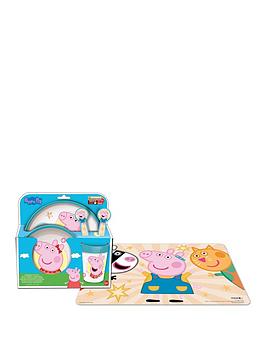 Product photograph of Peppa Pig Dining Set from very.co.uk