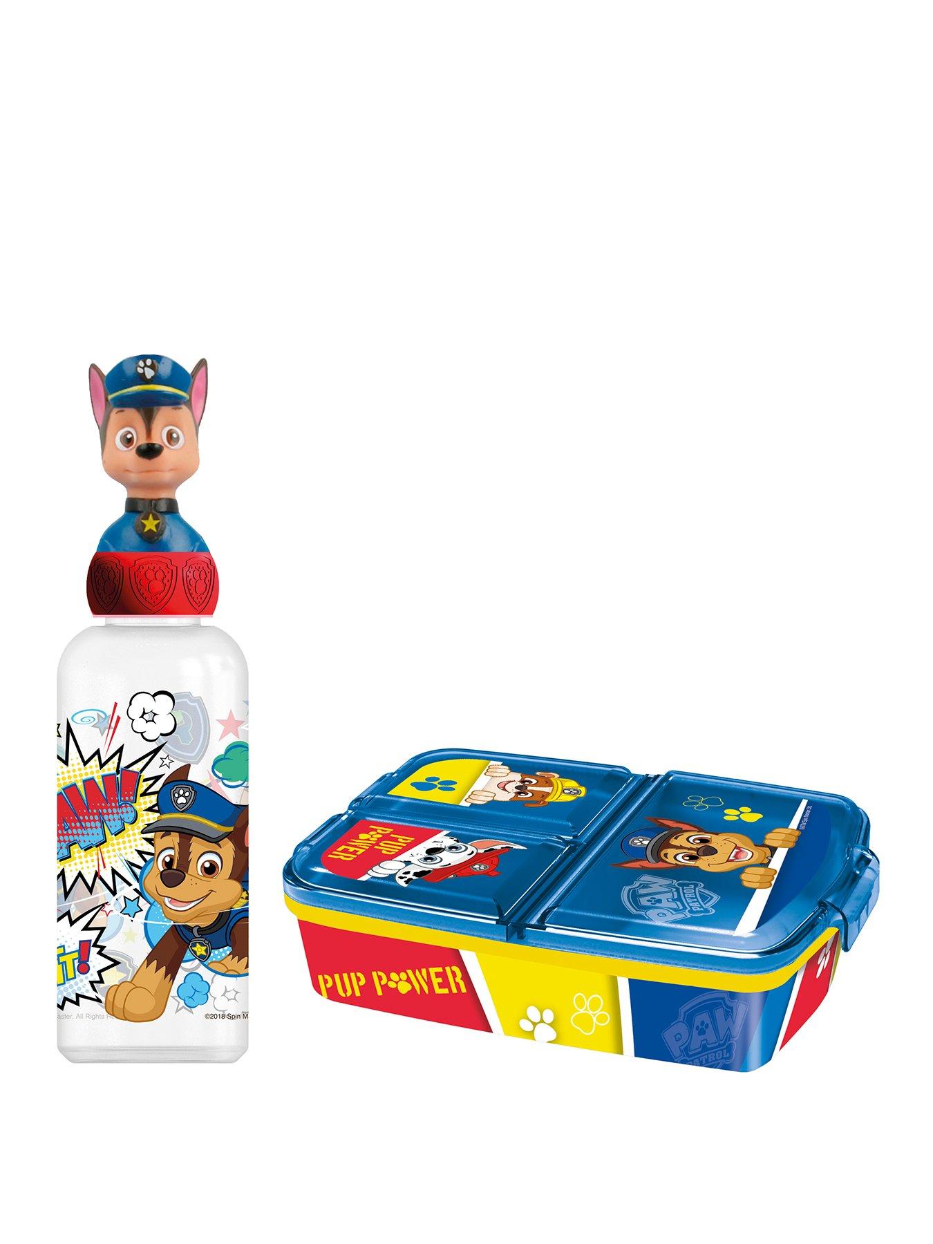 Product photograph of Paw Patrol Lunchbox And Figure Bottle from very.co.uk