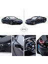 Image thumbnail 5 of 6 of undefined 1:14 Scale Rastar BMW i8 - Black Remote Control Car