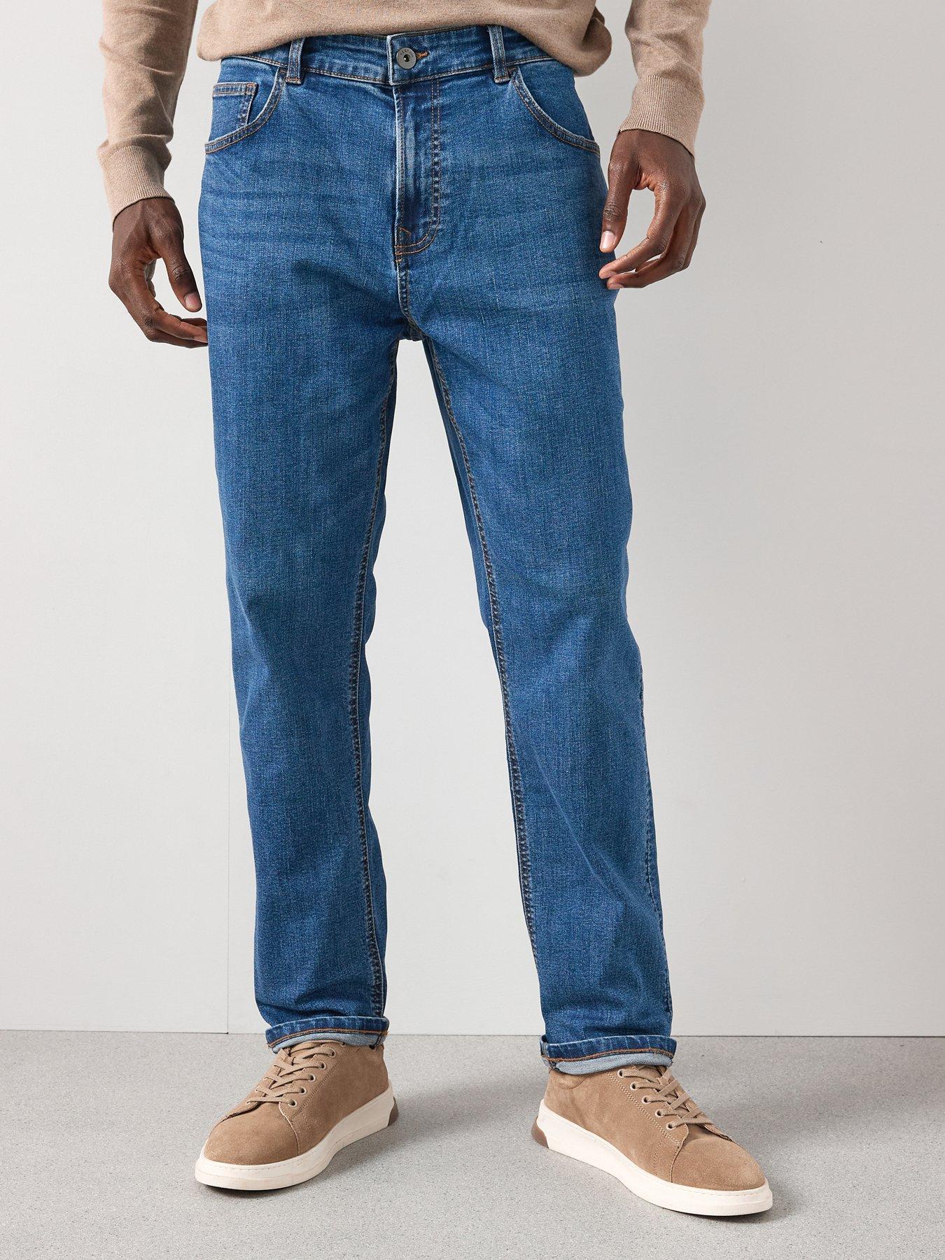 Very Man Slim Jeans with Stretch - Mid Blue Wash