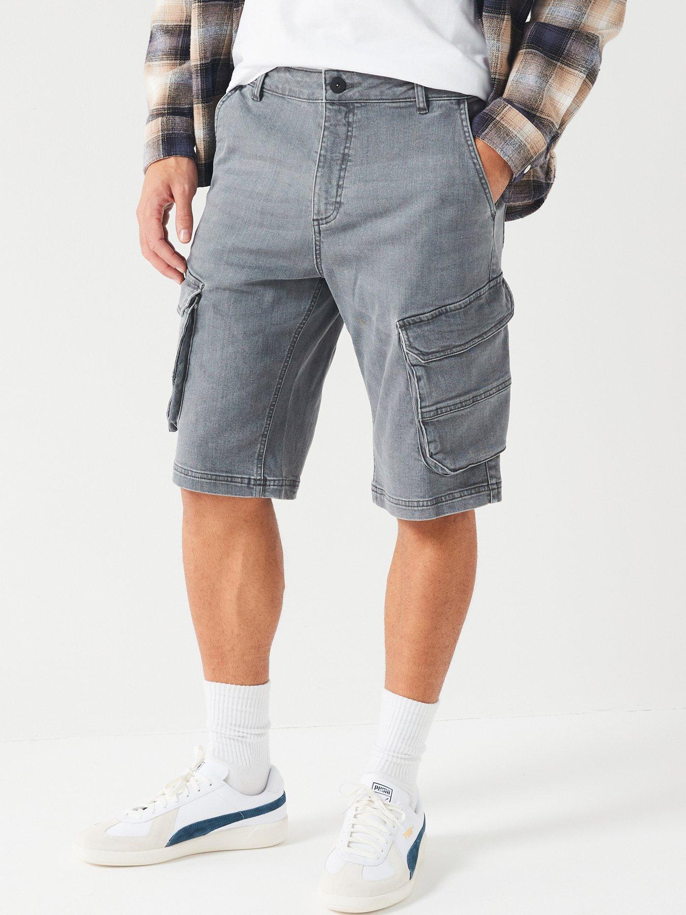 Mens denim store cargo shorts uk