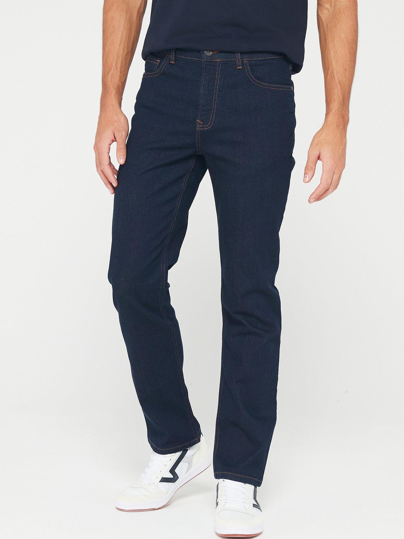 undefined Straight Jeans with Stretch - Indigo