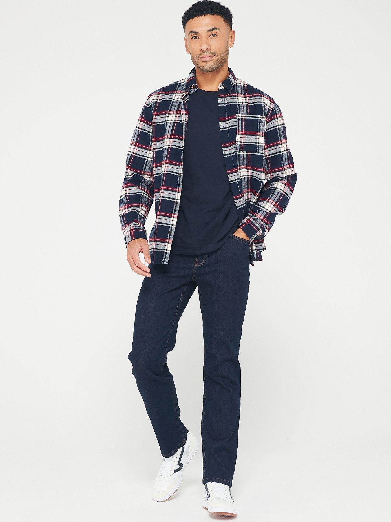 Image 3 of 6 of Very Man Straight Jeans with Stretch - Indigo