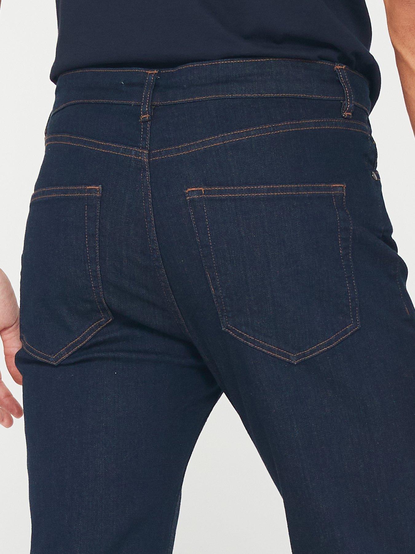 Image 4 of 6 of Very Man Straight Jeans with Stretch - Indigo